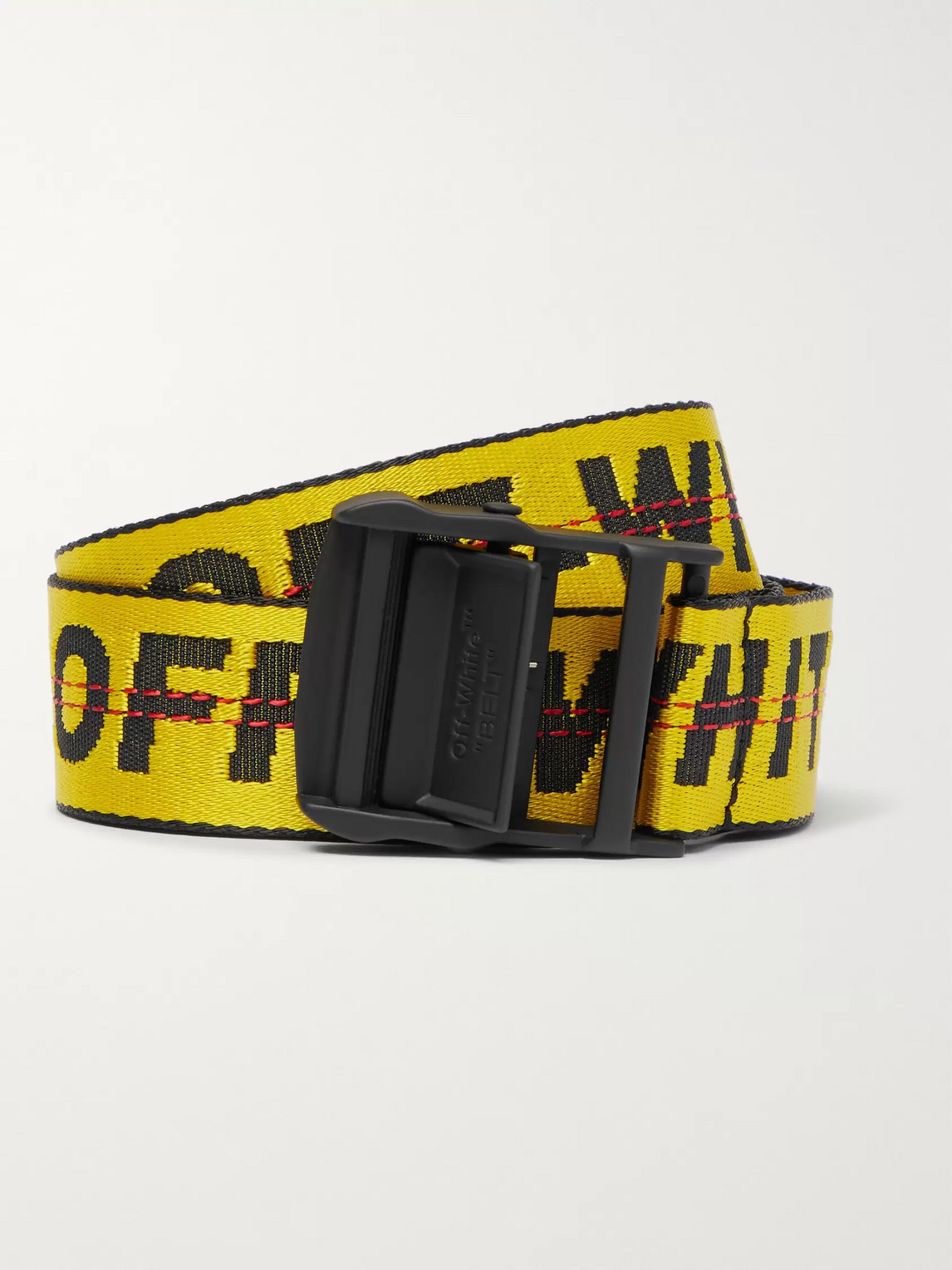 OFF-WHITE 3.5CM YELLOW INDUSTRIAL CANVAS BELT