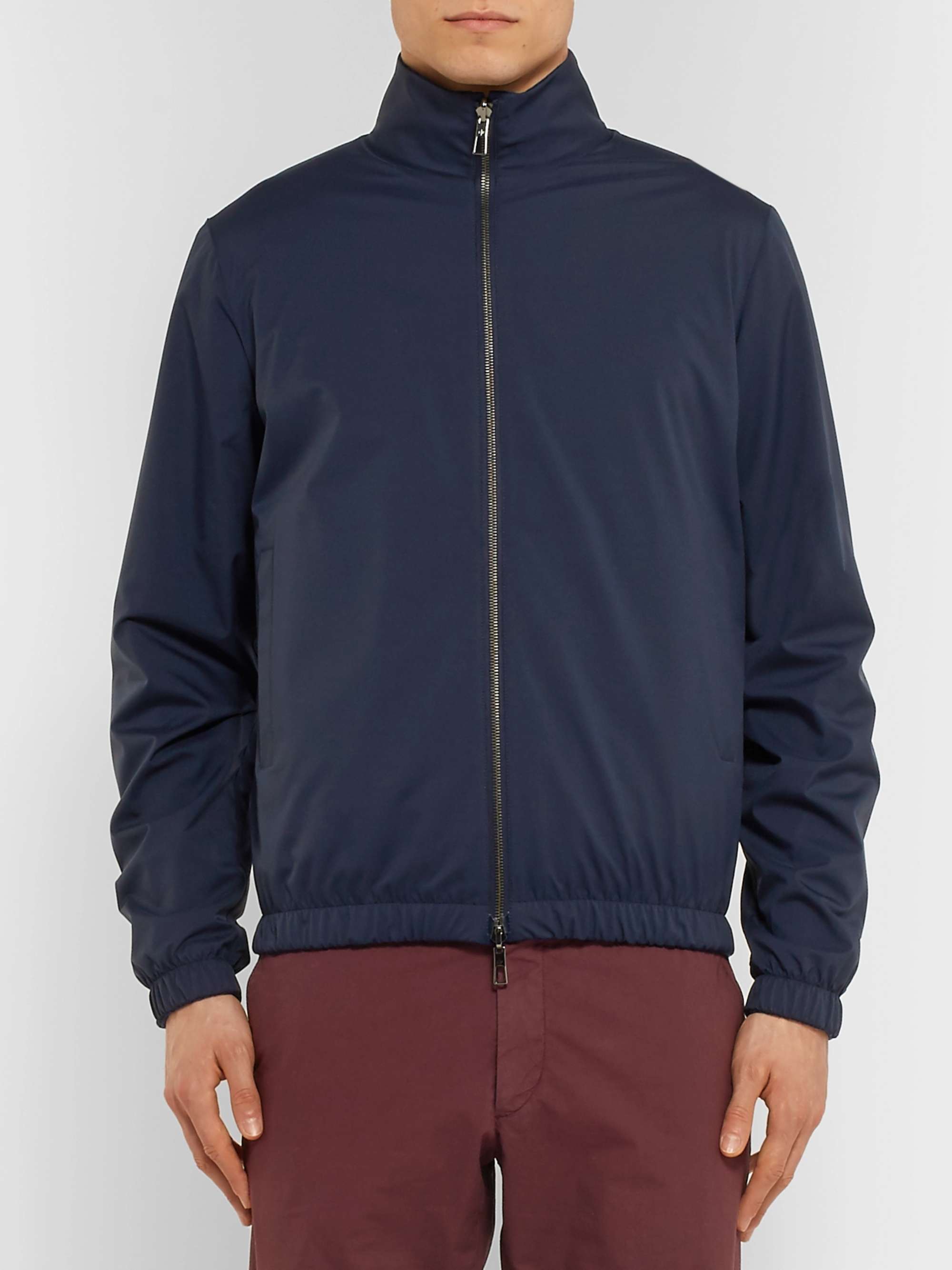 LORO PIANA Reversible Storm System Shell and Cashmere Bomber Jacket