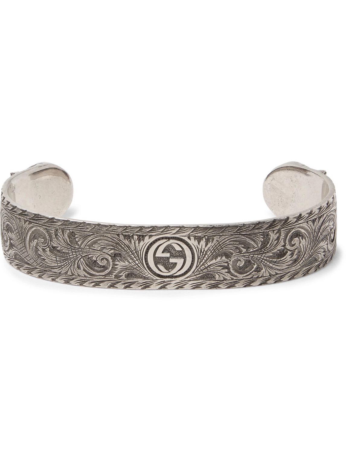 Engraved Sterling Silver Cuff