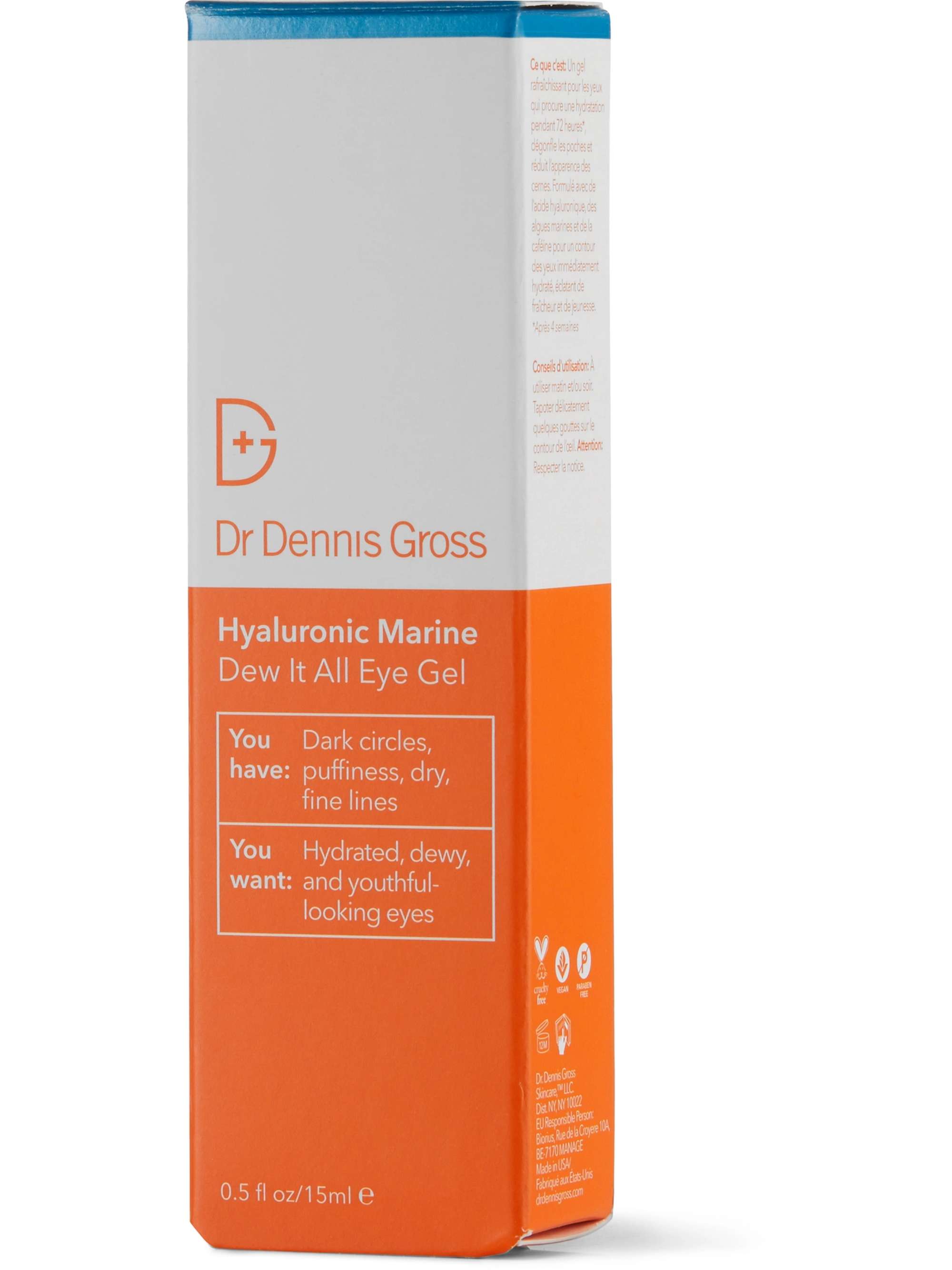 DR. DENNIS GROSS SKINCARE Hyaluronic Marine Dew It All Eye Gel, 15ml