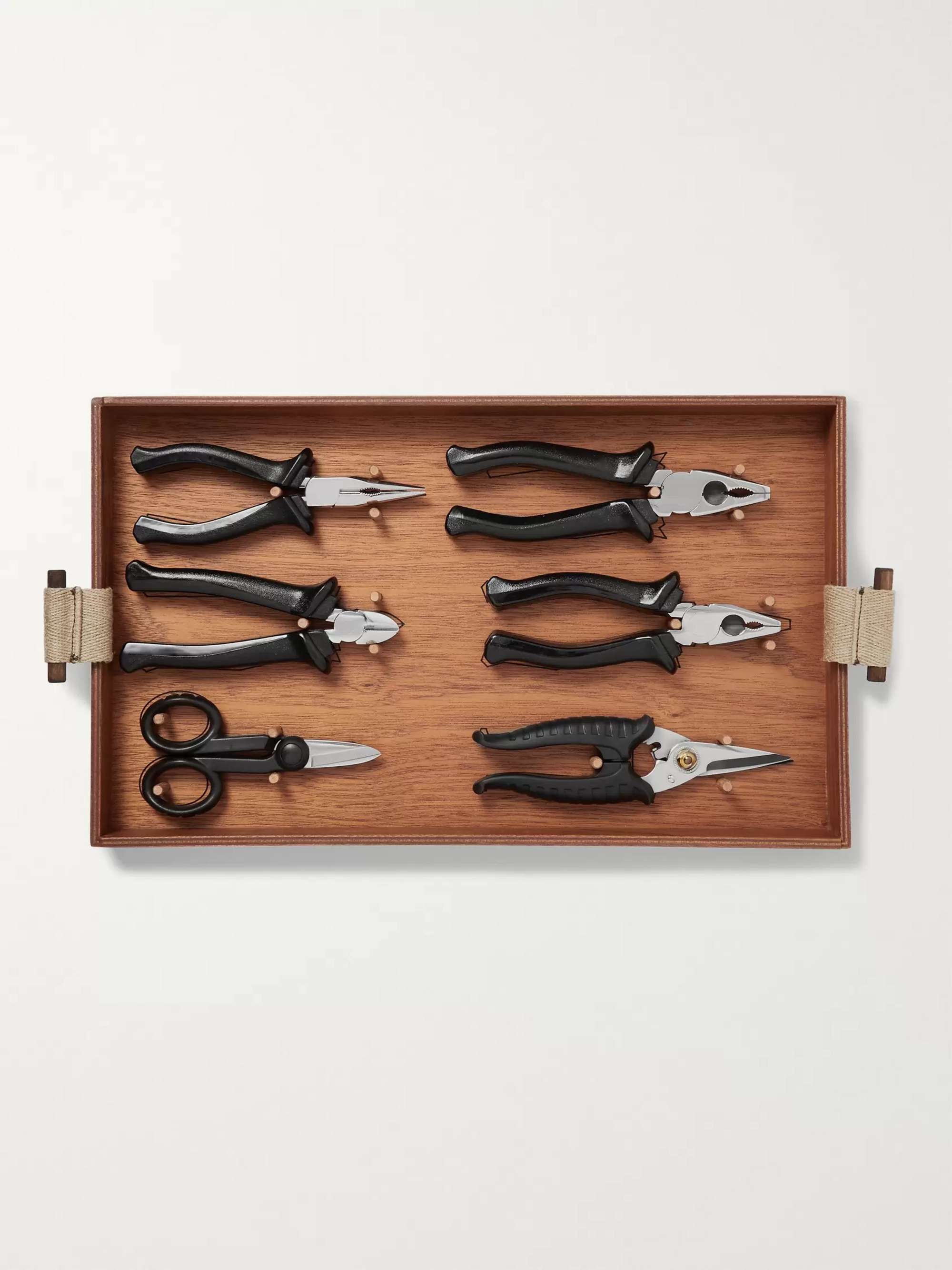 LORENZI MILANO Tool Kit with Mahogany Wood Box