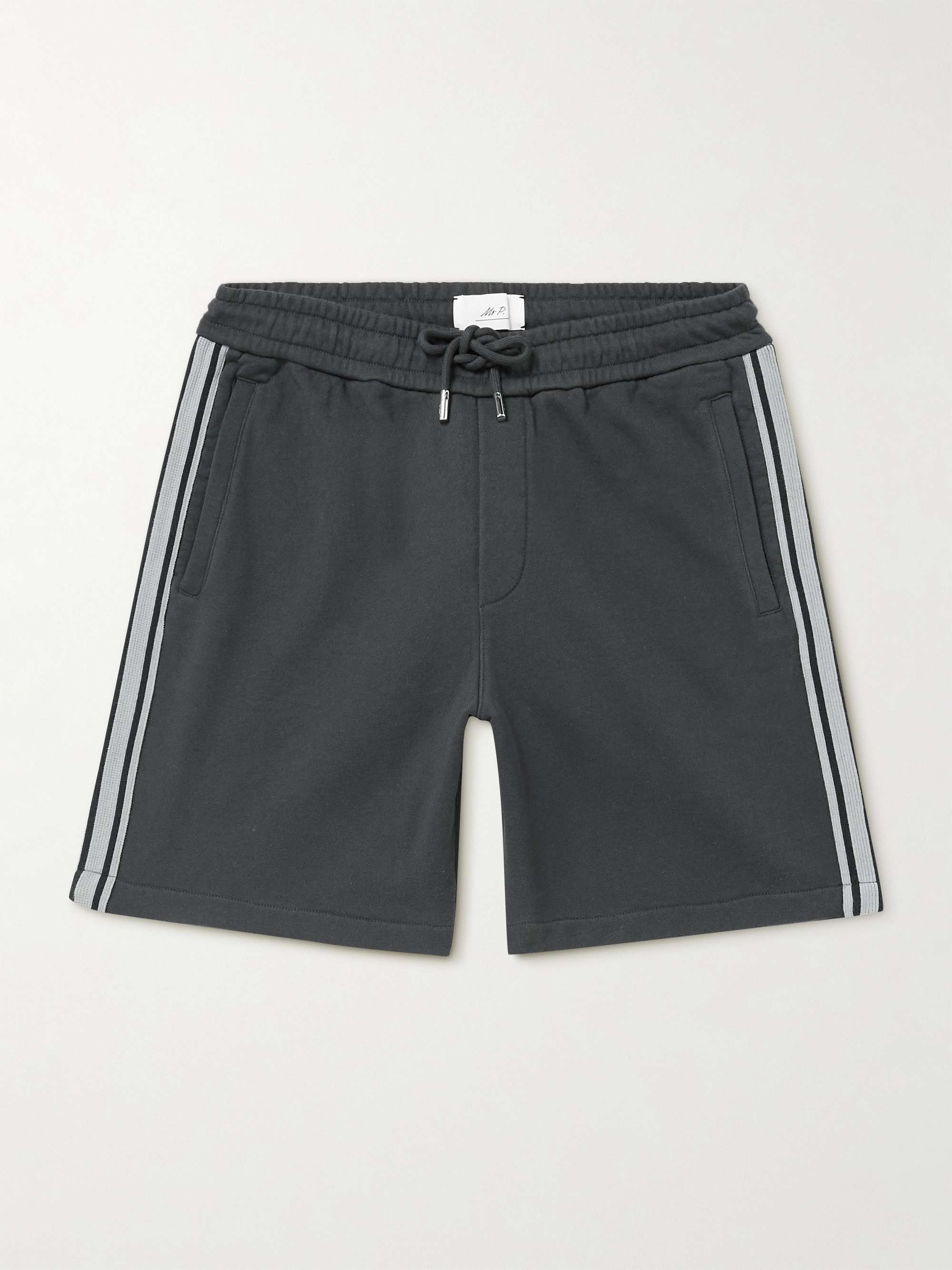 MR P. Straight-Leg Cotton-Jersey Drawstring Shorts