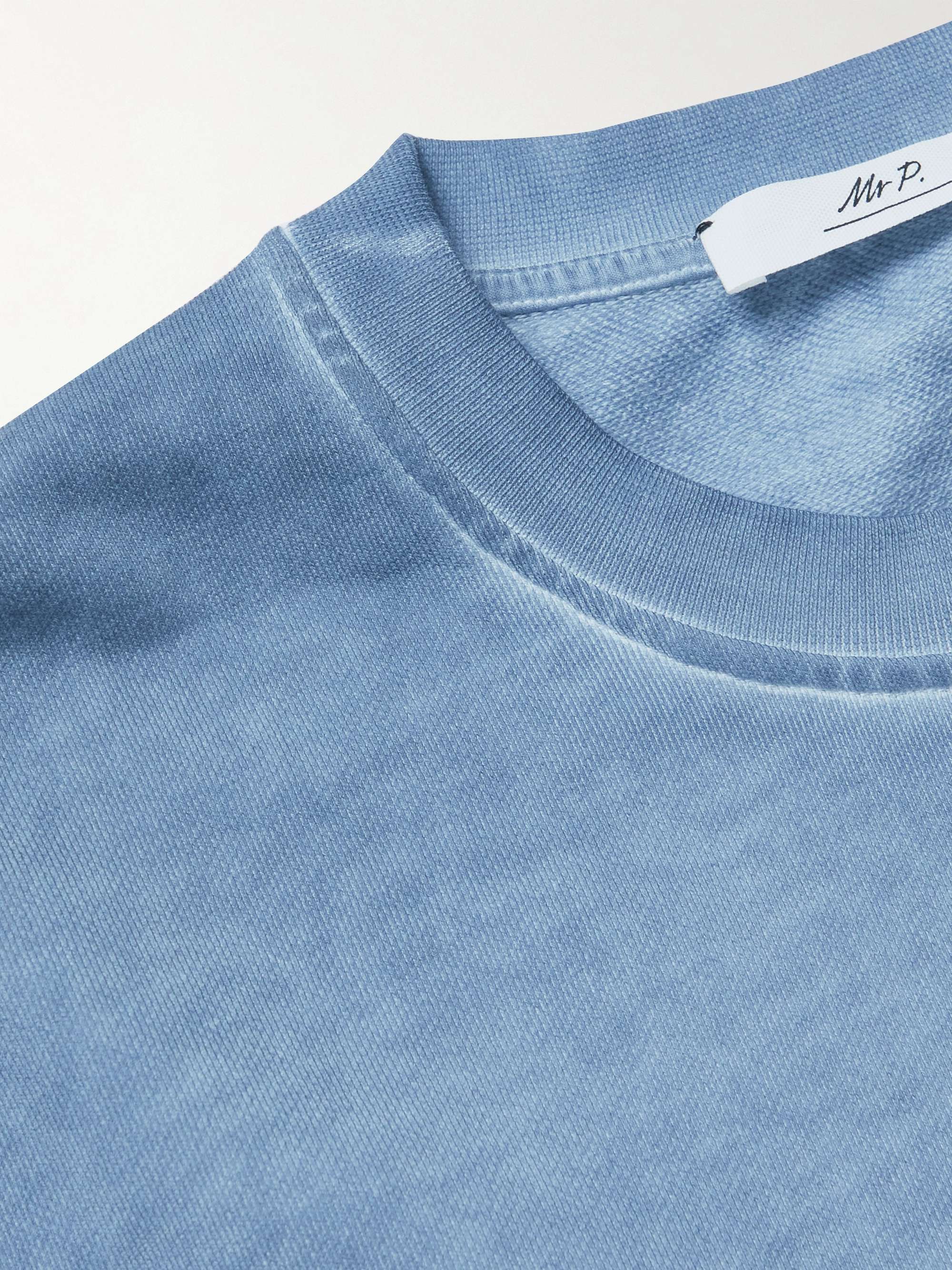 MR P. Cold-Dyed Organic Cotton-Jersey Sweatshirt
