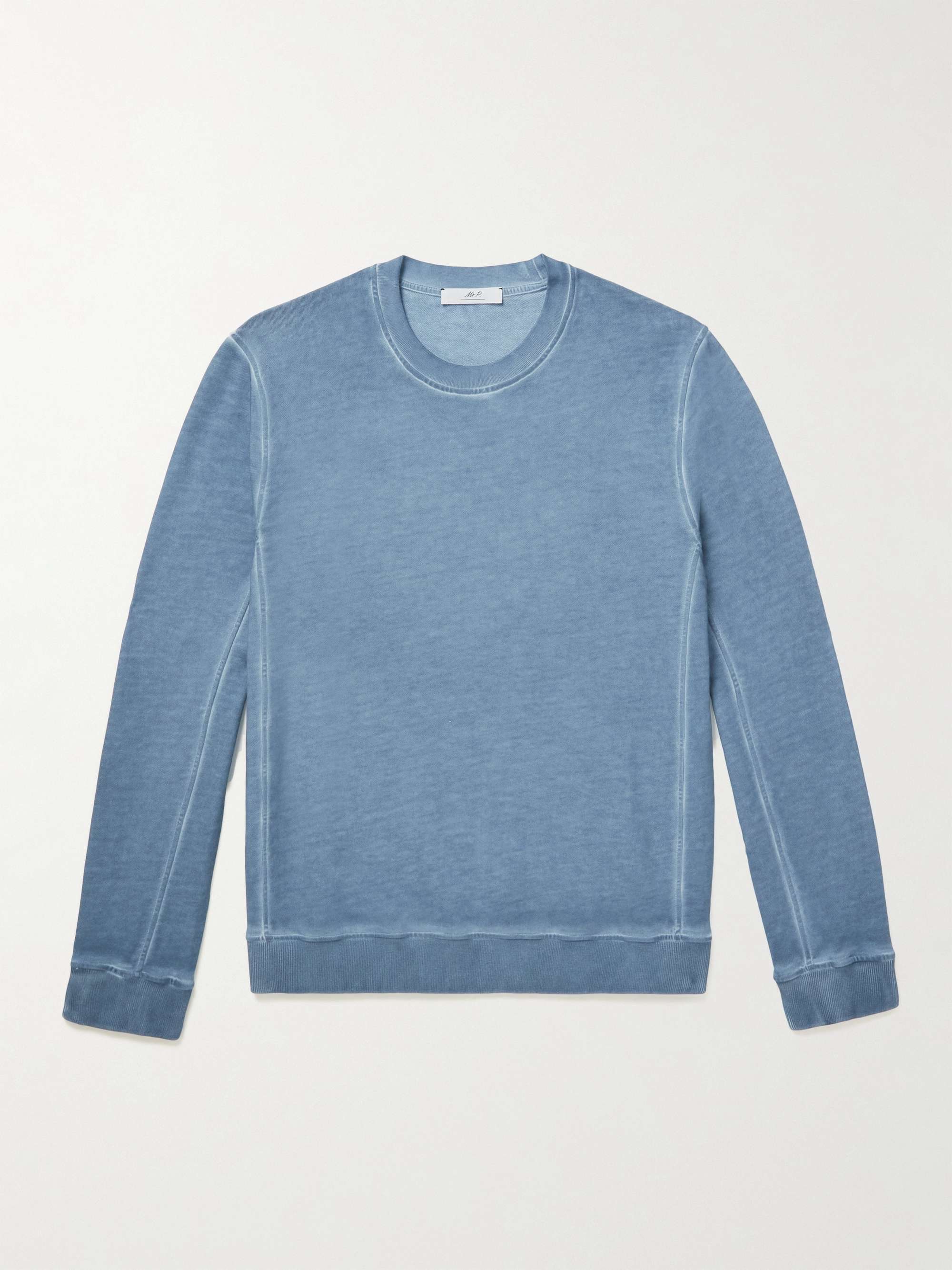 MR P. Cold-Dyed Organic Cotton-Jersey Sweatshirt