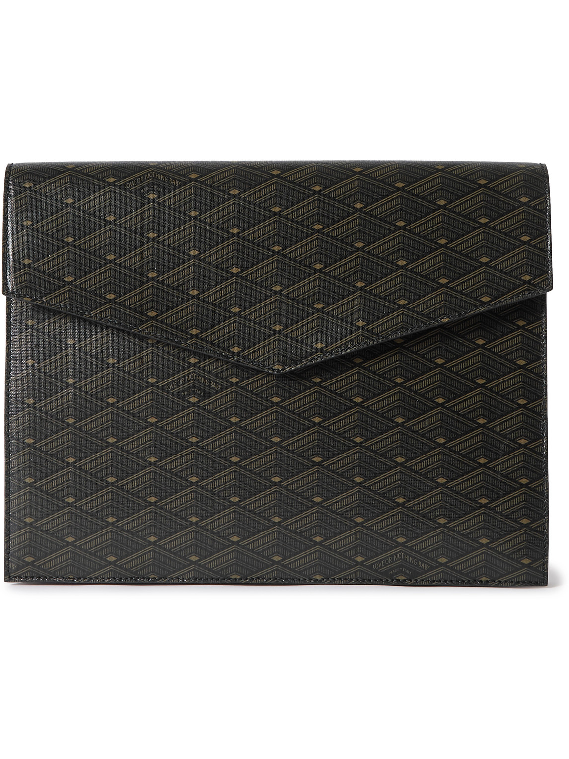 Metier From Dusk Till Dawn Printed Leather Ipad Case In Black
