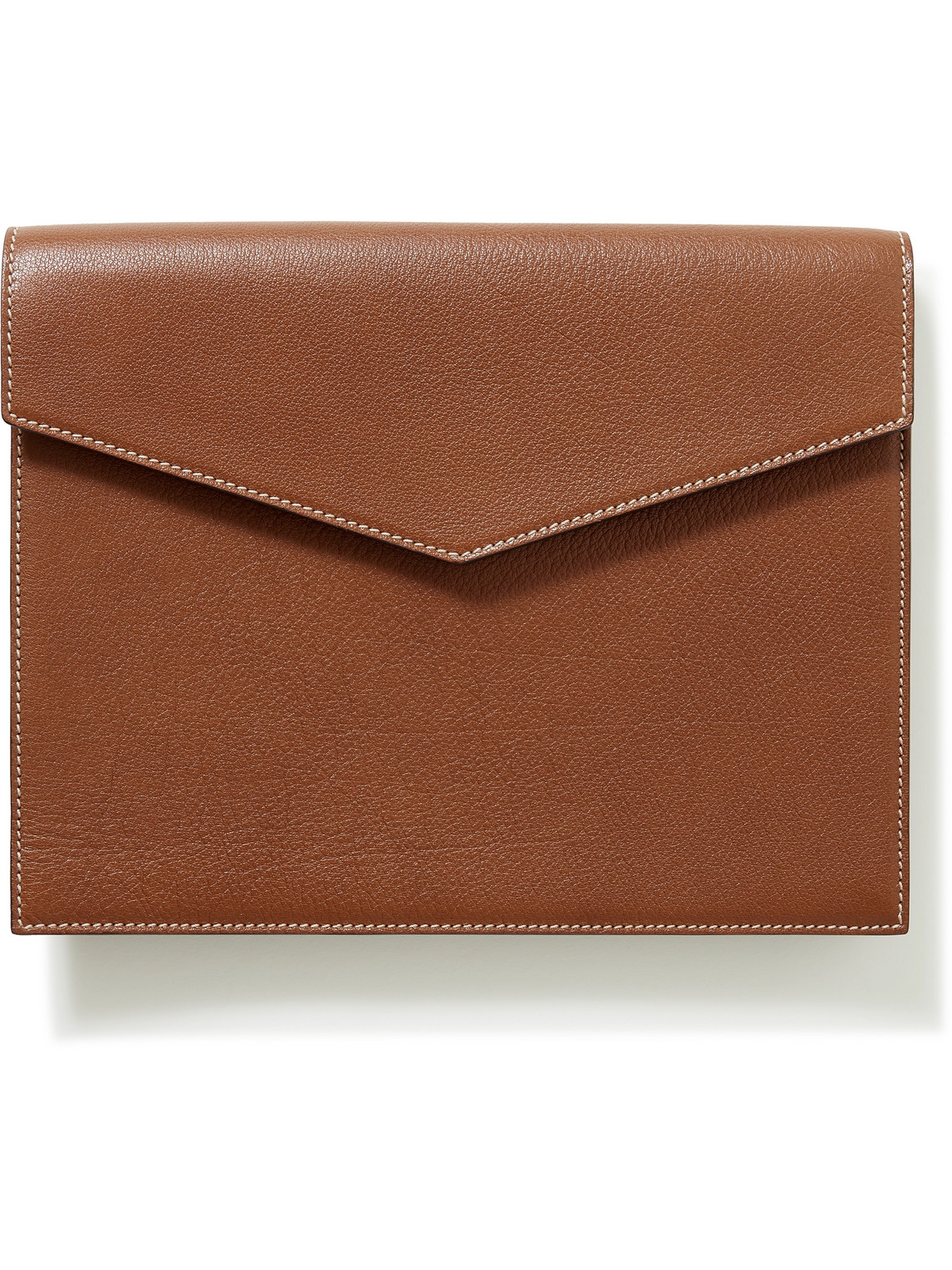 Metier Full-grain Leather Ipad Case In Brown