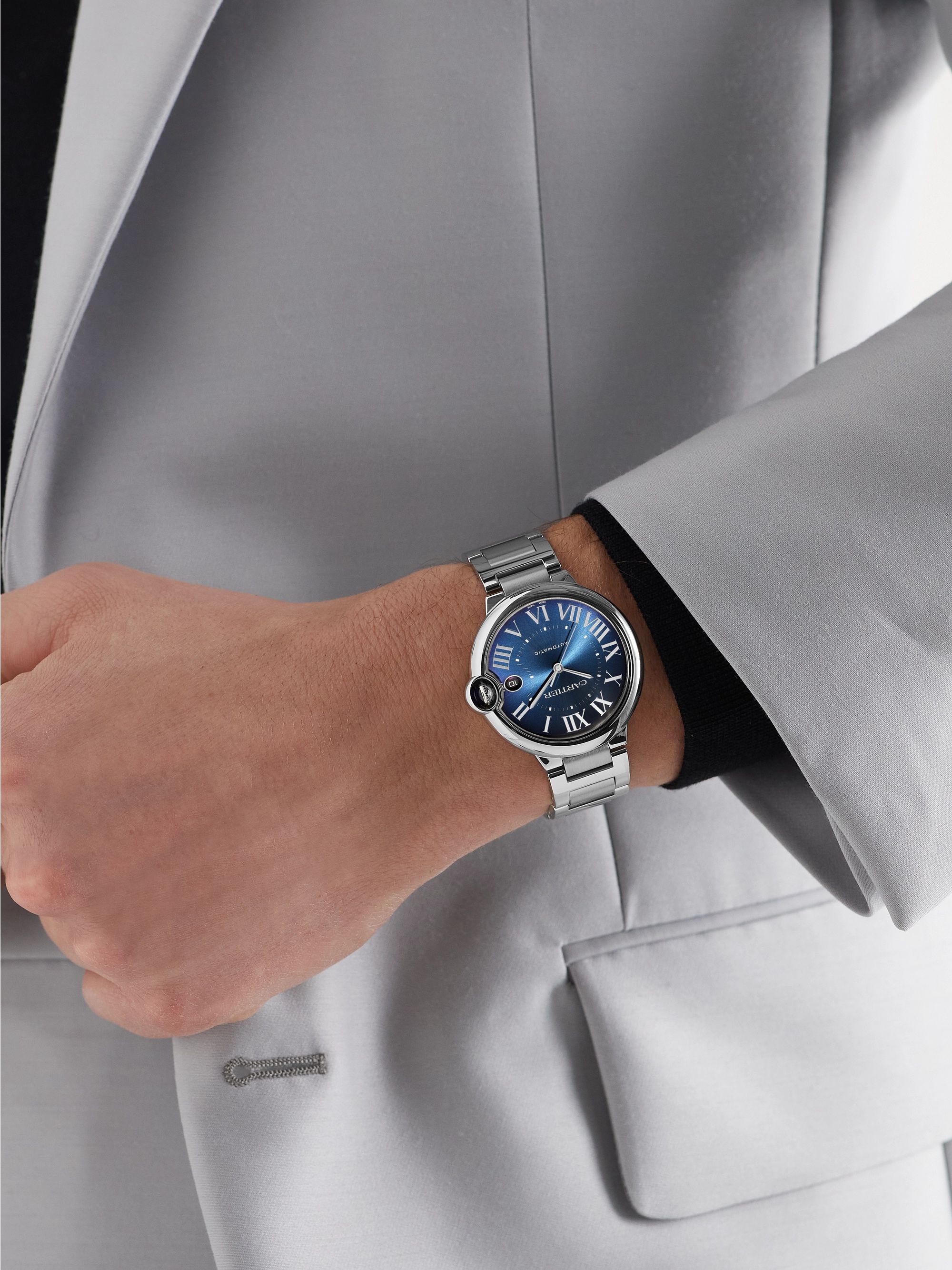 CARTIER Ballon Bleu de Cartier Automatic 40mm Stainless Steel Watch, Ref. No. WSBB0061