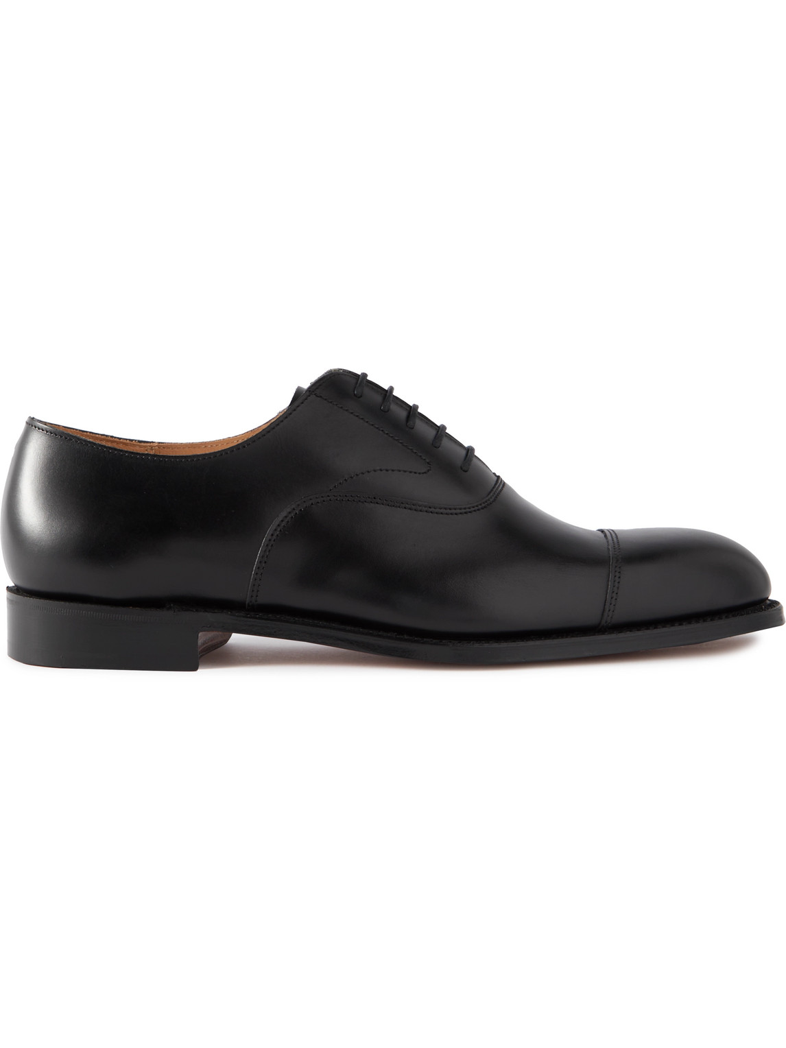 Grenson Cambridge Leather Oxford Shoes In Black