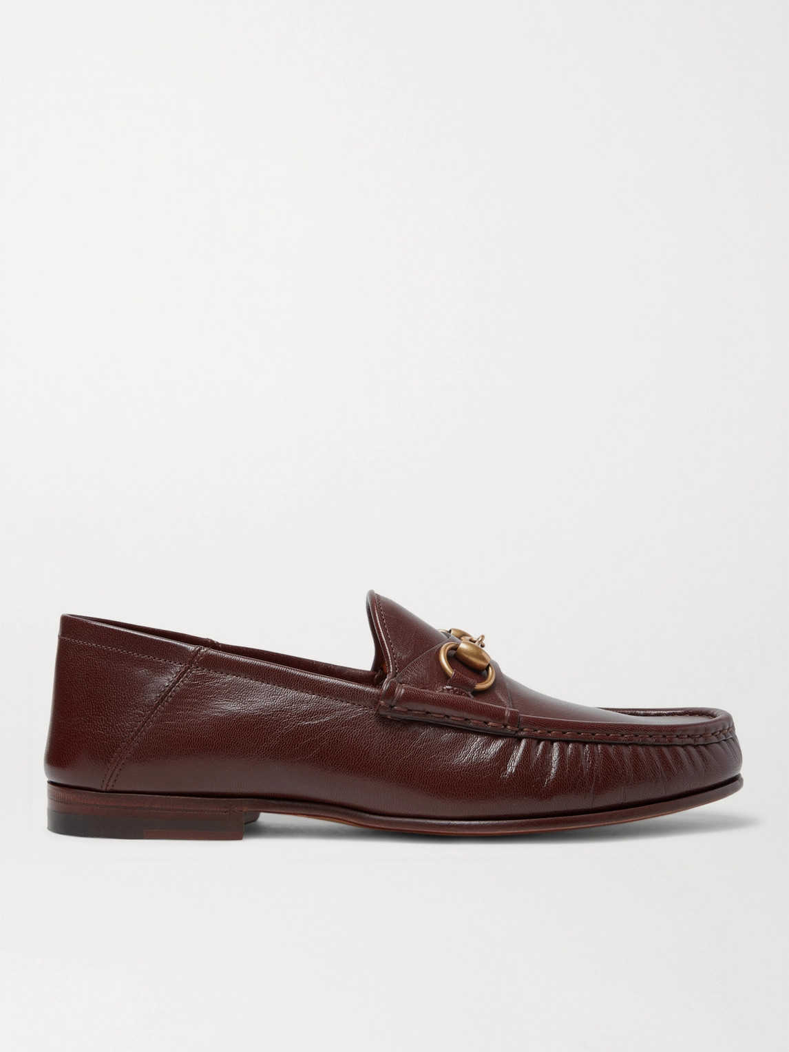 Easy Roos Horsebit Collapsible-Heel Leather Loafers