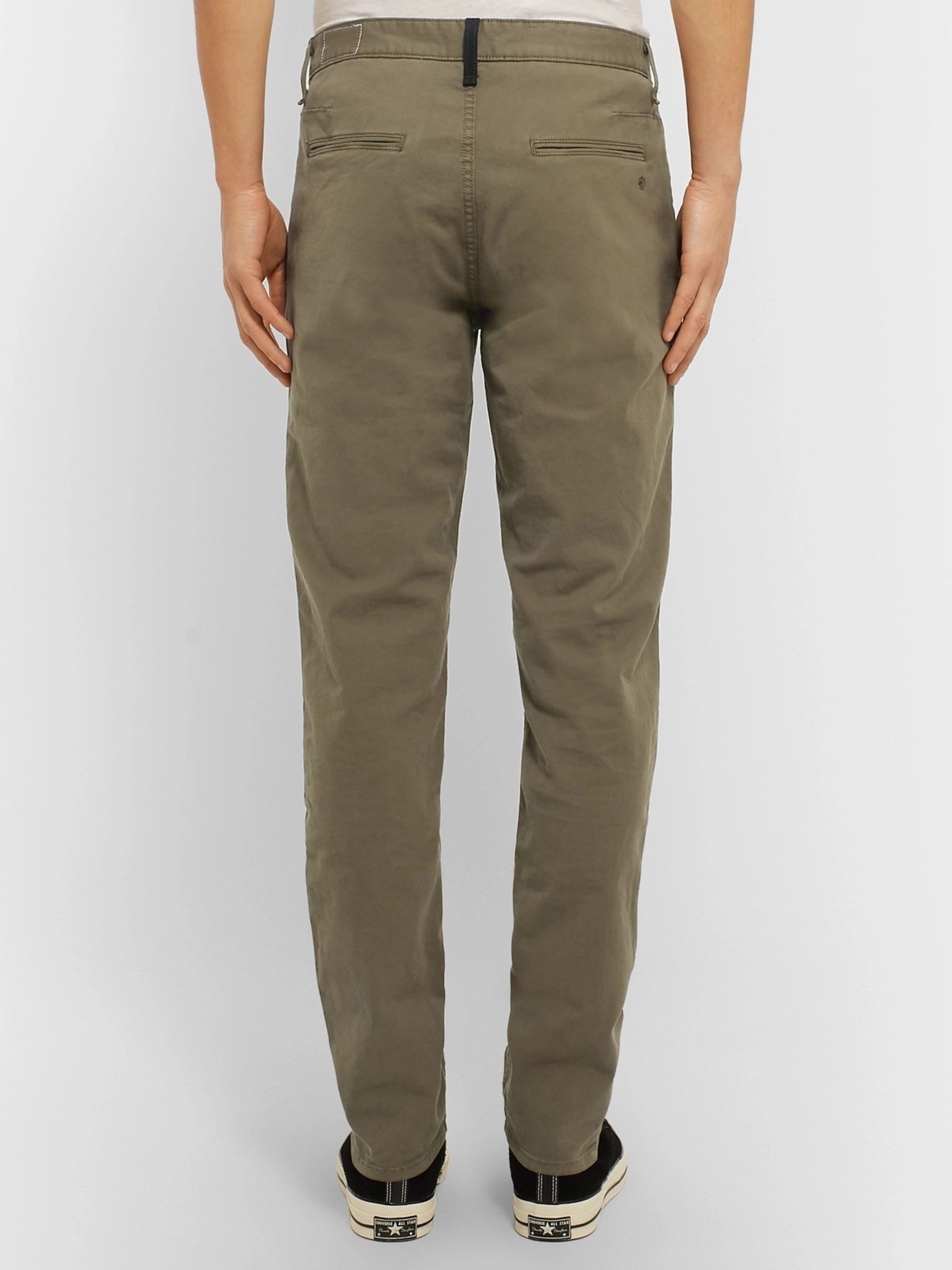 Army green Fit 2 Slim-Fit Garment-Dyed Stretch-Cotton Twill Chinos ...