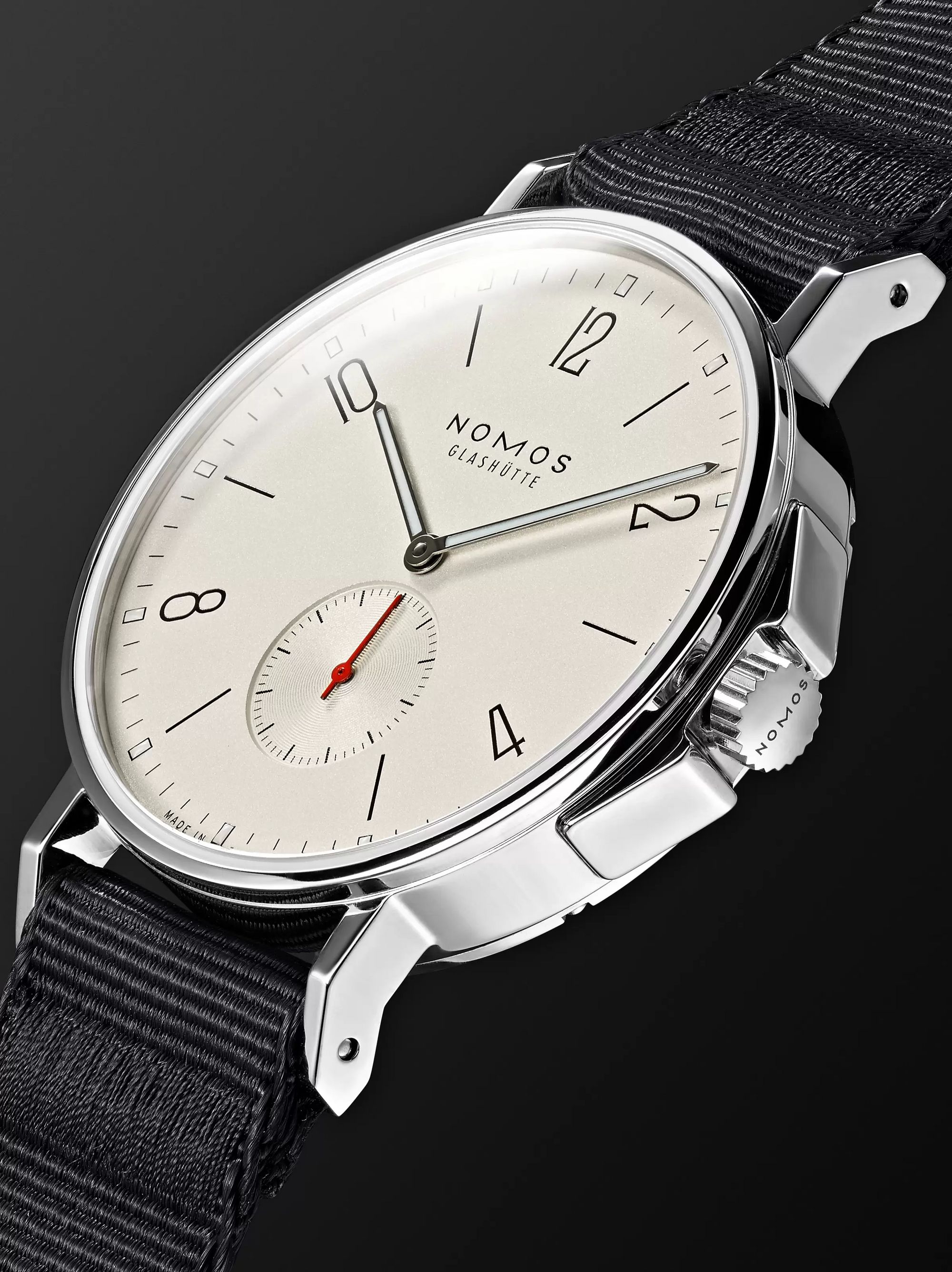NOMOS GLASHÜTTE Ahoi Automatic 40mm Stainless Steel and Nylon Watch, Ref. No. 550