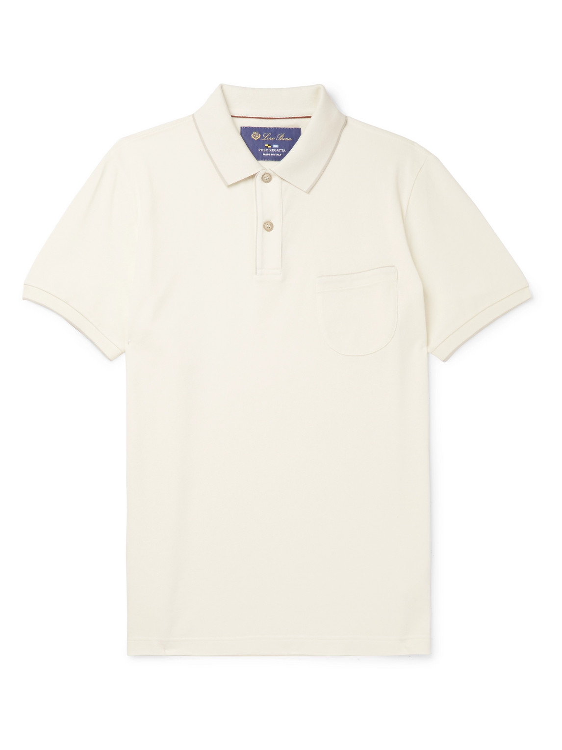 Regatta Contrast-Tipped Stretch-Cotton Piqué Polo Shirt
