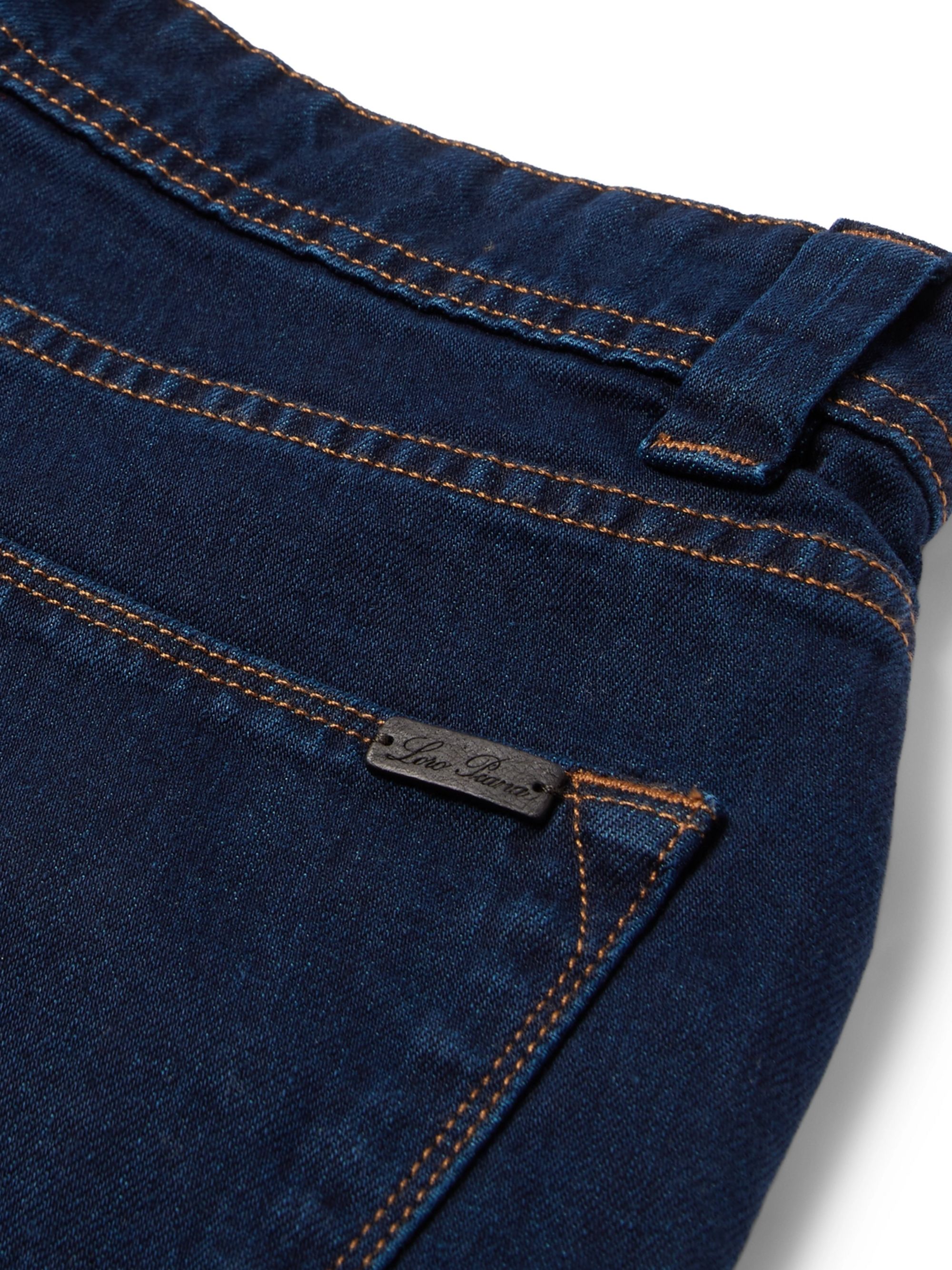 Blue Slim-Fit Stretch-Denim Jeans | LORO PIANA | MR PORTER