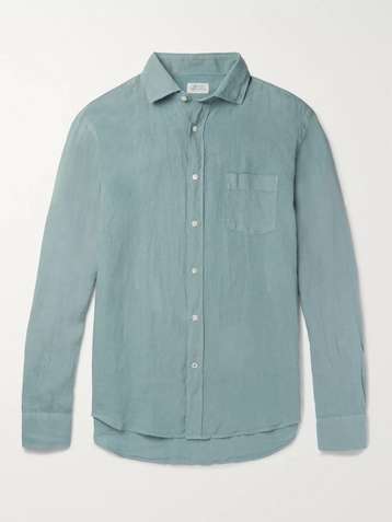 Baggies Linen Shirt in Grey for Men B.D Mens Clothing Shirts Casual shirts and button-up shirts 