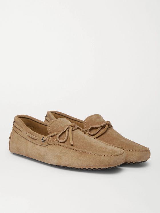 tod's suede driving shoes