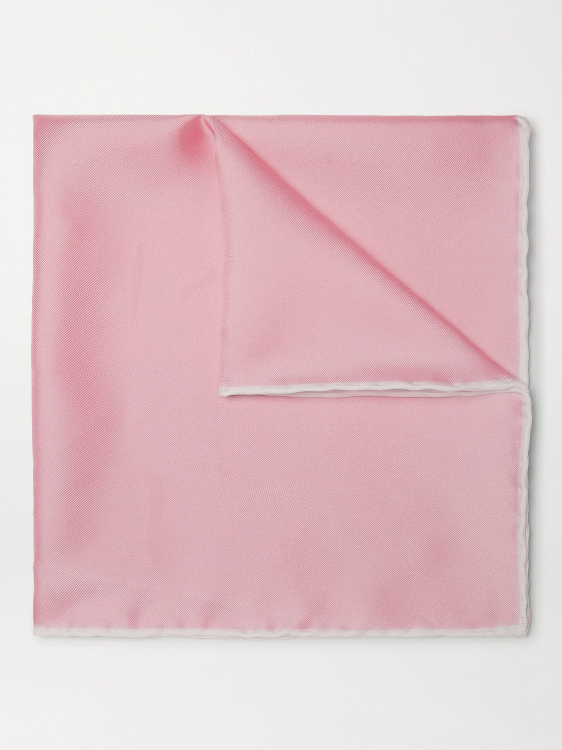 Emma Willis Silk-twill Pocket Square In Pink