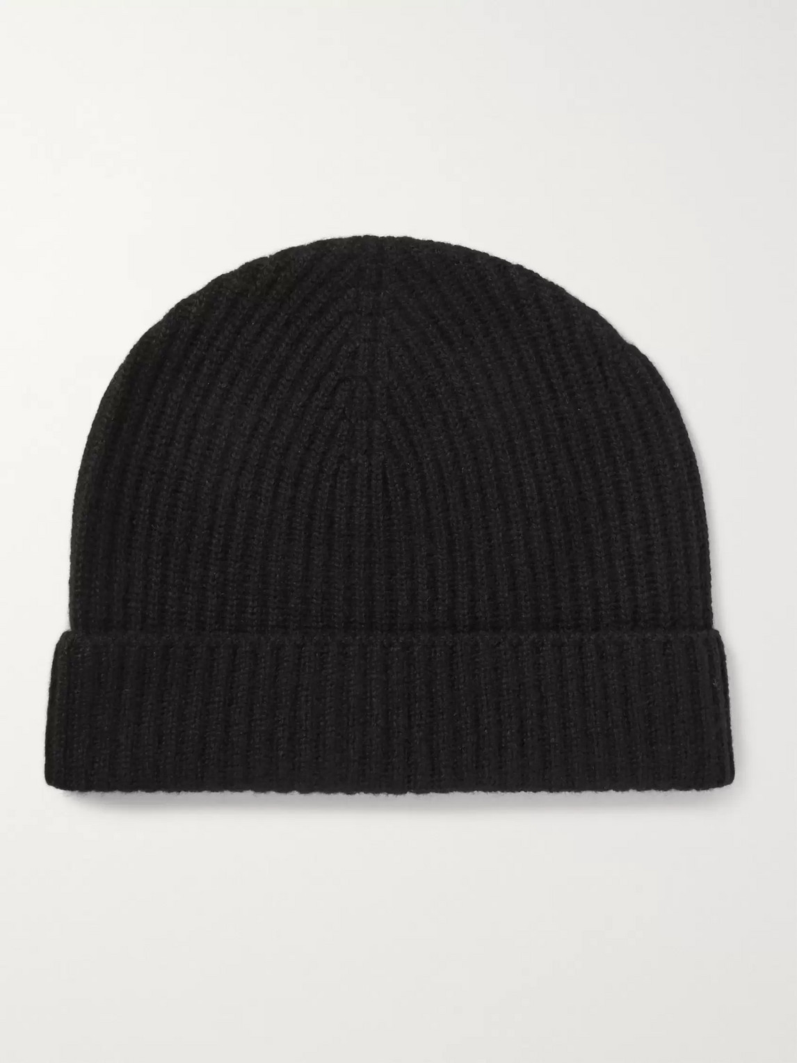 Lock & Co Hatters Ribbed Cashmere Beanie In Black