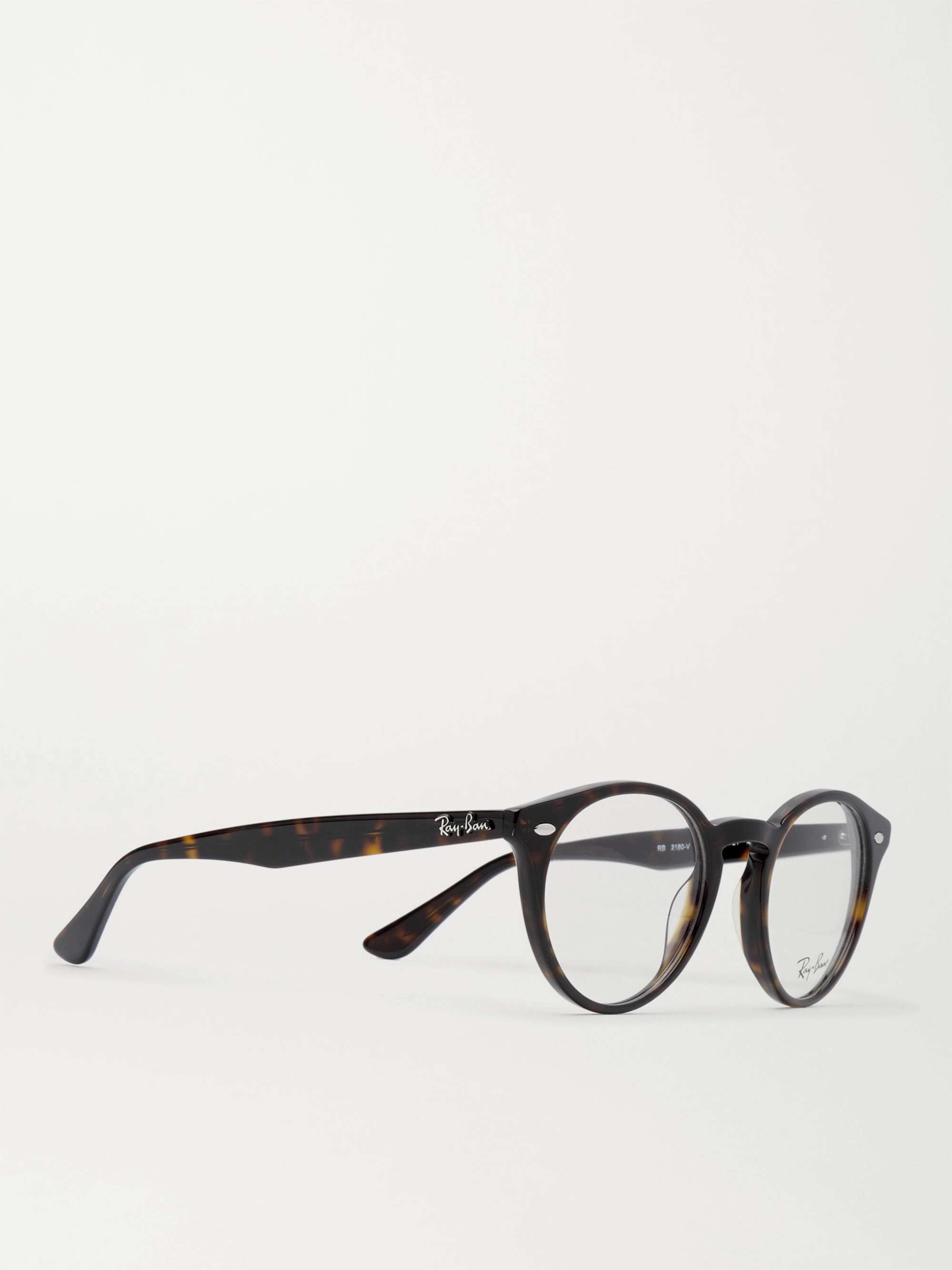 RAY-BAN Round-Frame Tortoiseshell Acetate Optical Glasses