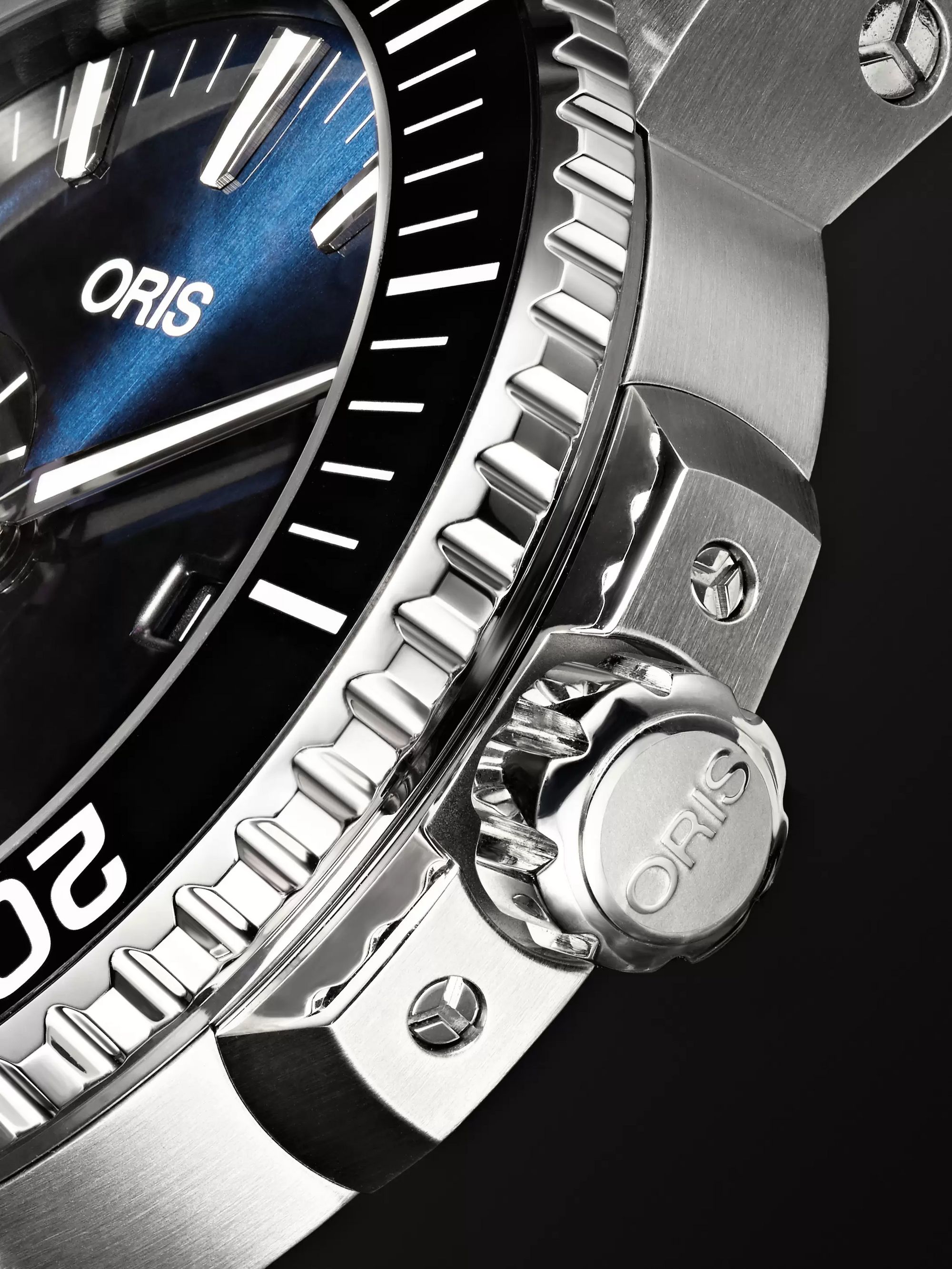 ORIS Aquis Small Second Date Automatic 45.5mm Stainless Steel Watch, Ref. No. 01 743 7733 4135-07 8 24 05PEB