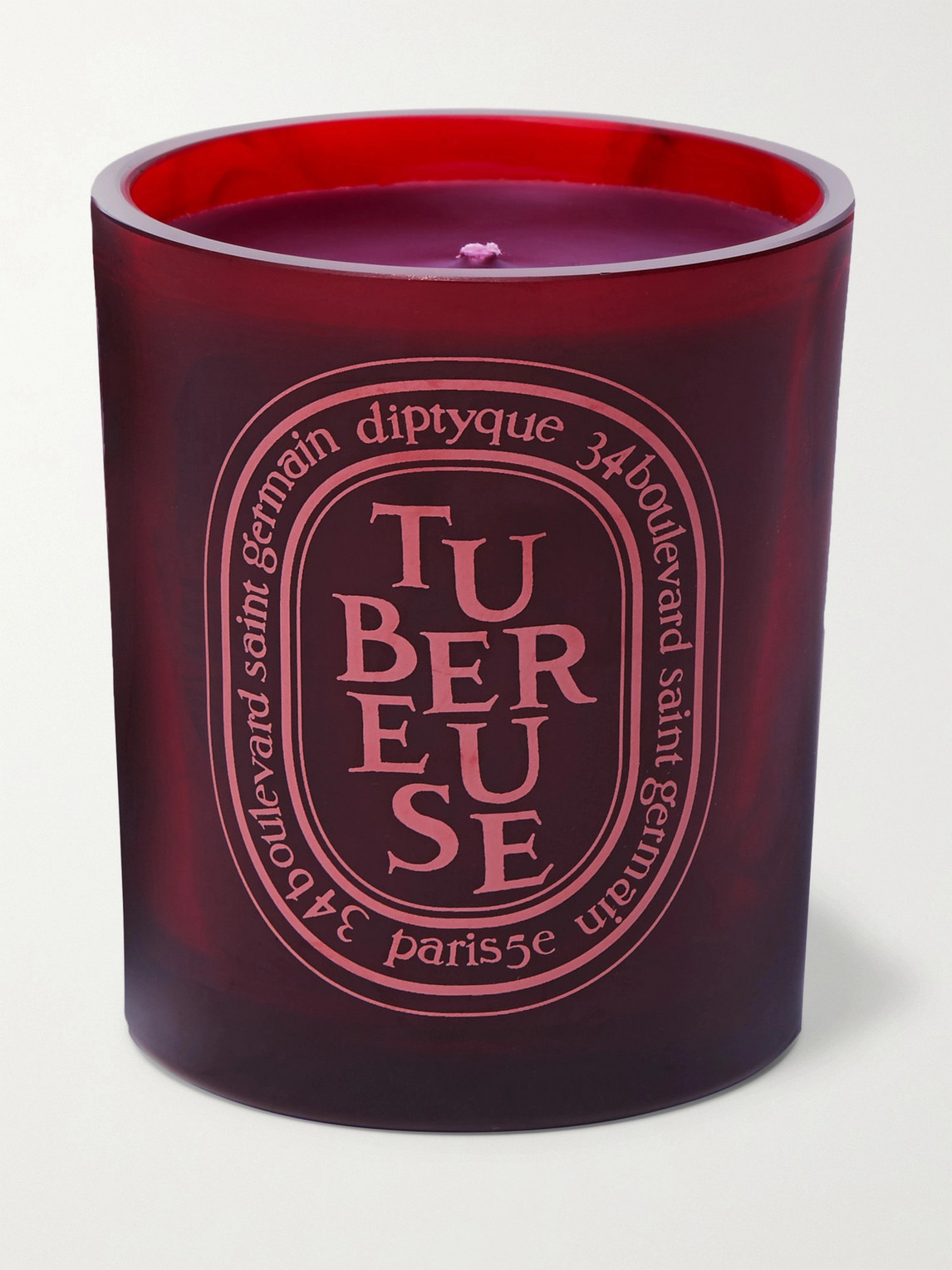 Diptyque Red Tubéreuse Scented Candle, 300g In Burgundy