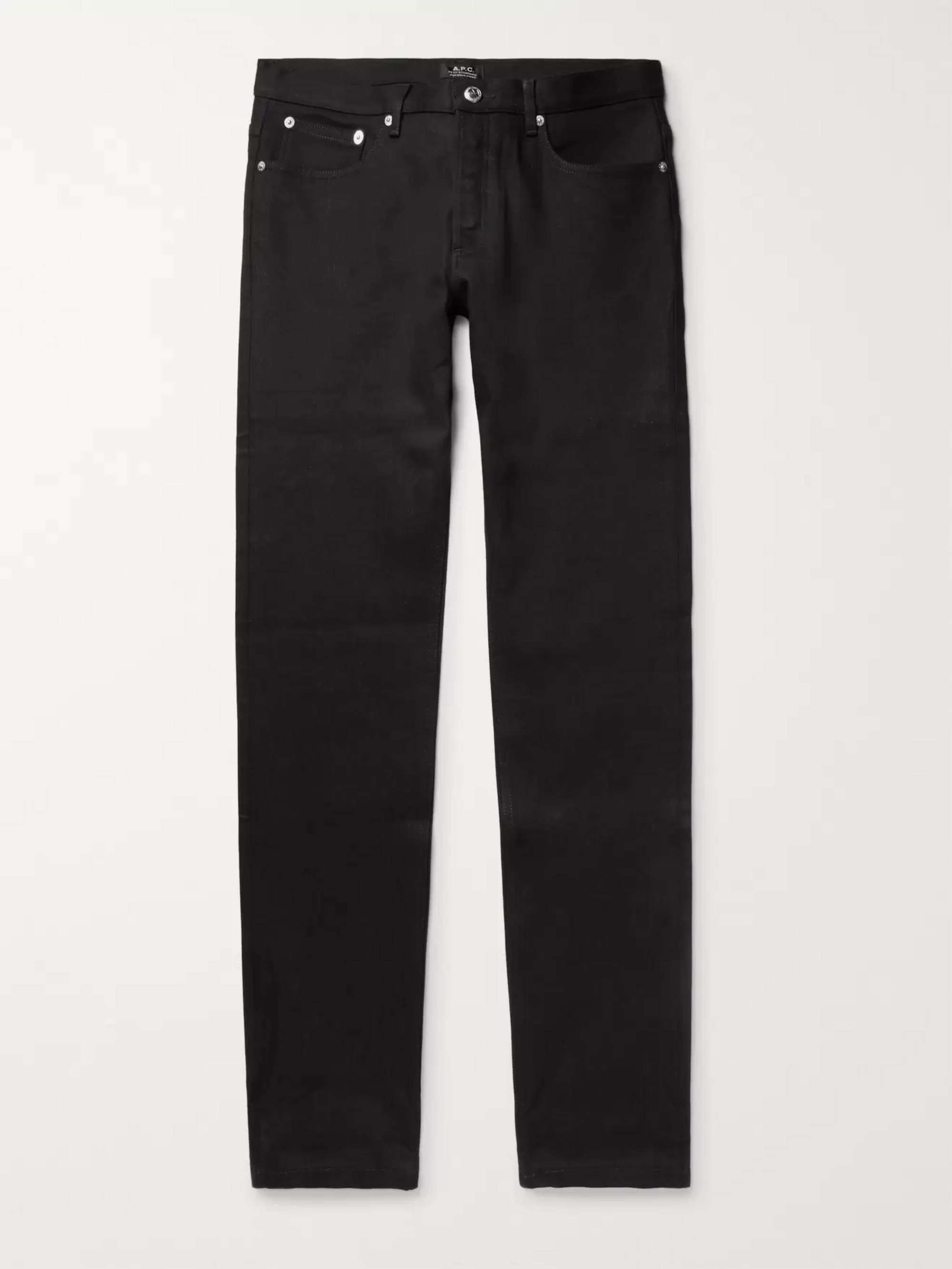 아페쎄 남성 청바지 (쁘띠 스탠다드 슬림핏) A.P.C. Petit Standard Slim-Fit Stretch-Denim Jeans,Black