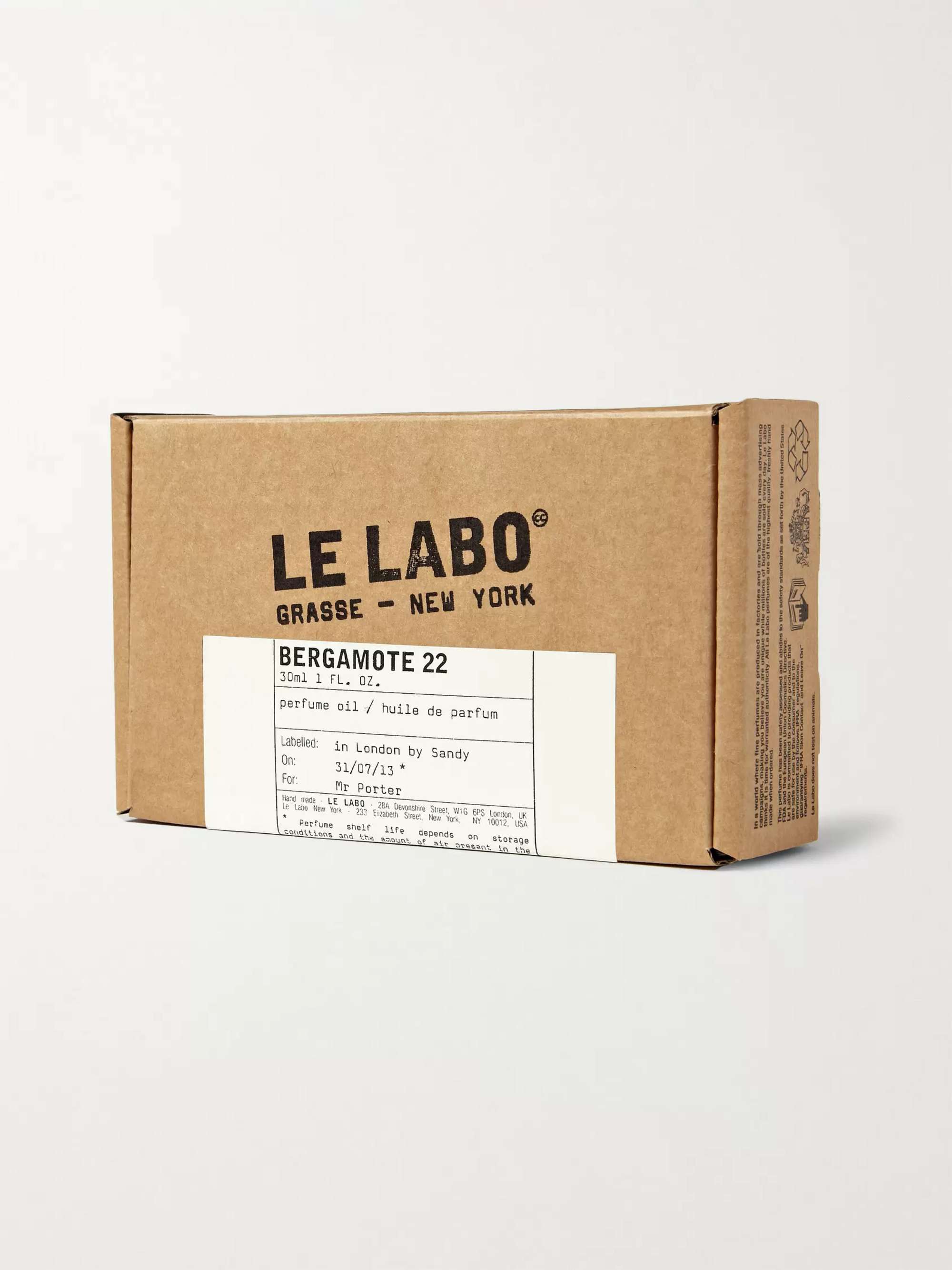 LE LABO Perfume Oil - Bergamote 22, 30ml