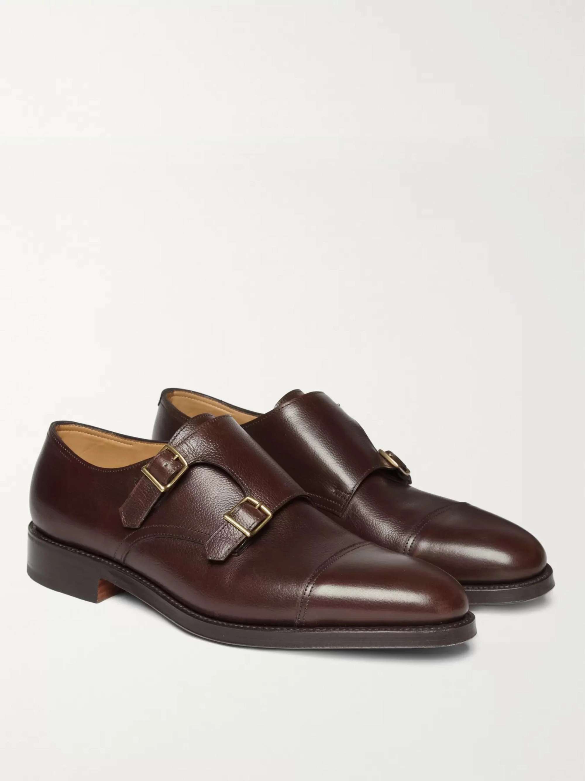 JOHN LOBB William Leather Monk-Strap Shoes