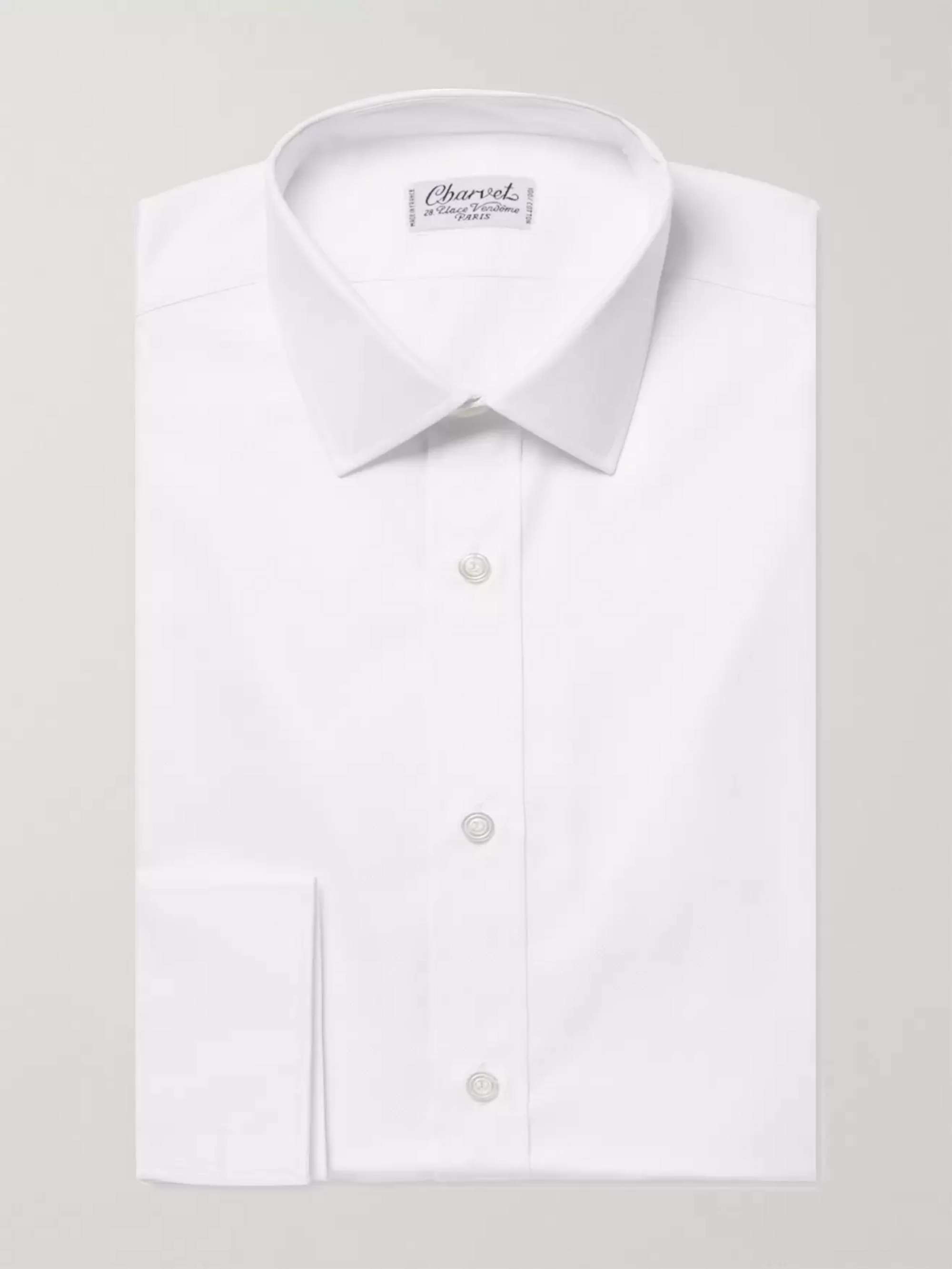 CHARVET White Royal Slim-Fit Cotton Oxford Shirt
