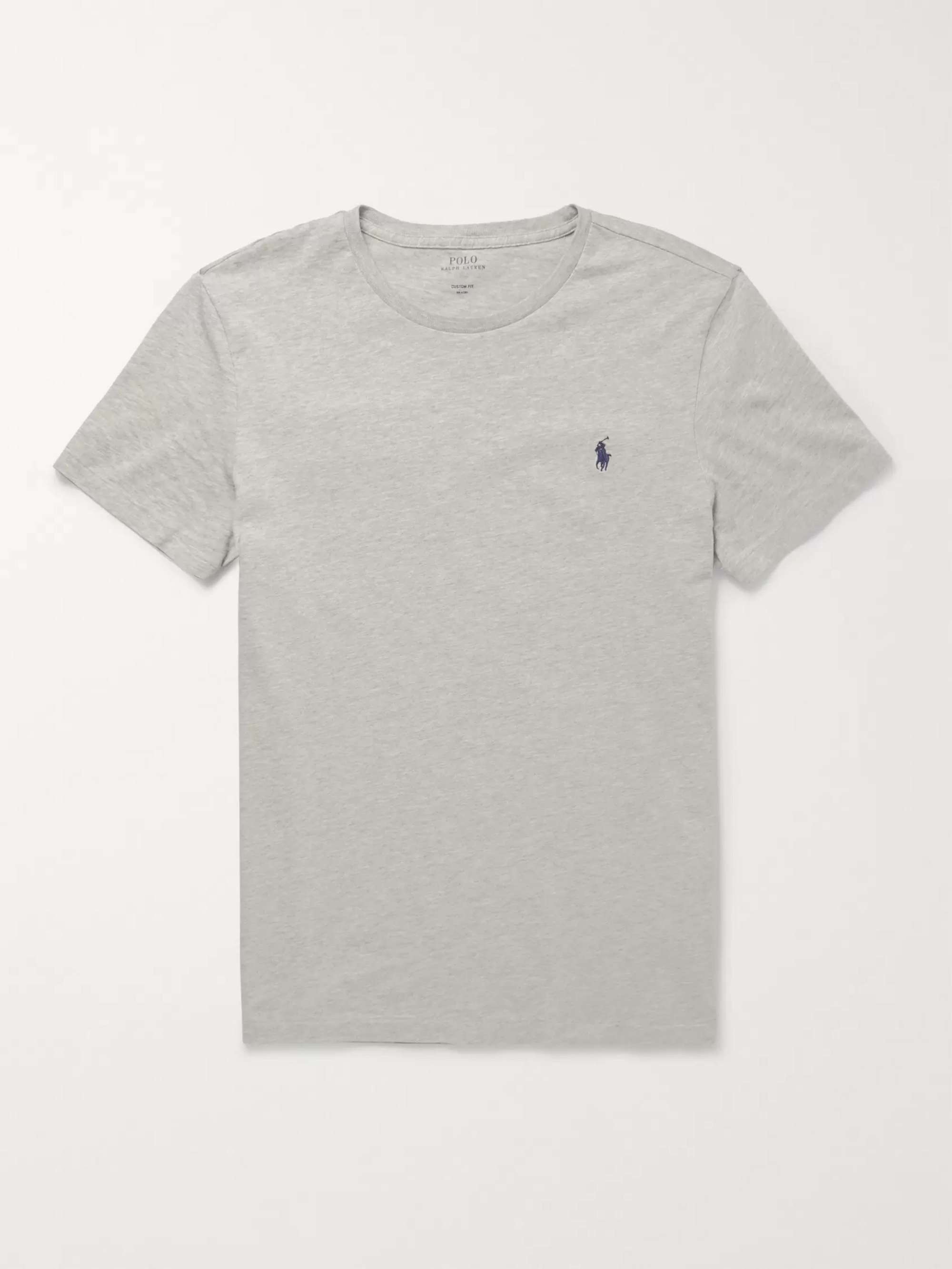 POLO RALPH LAUREN Slim-Fit Mélange Cotton-Jersey T-Shirt