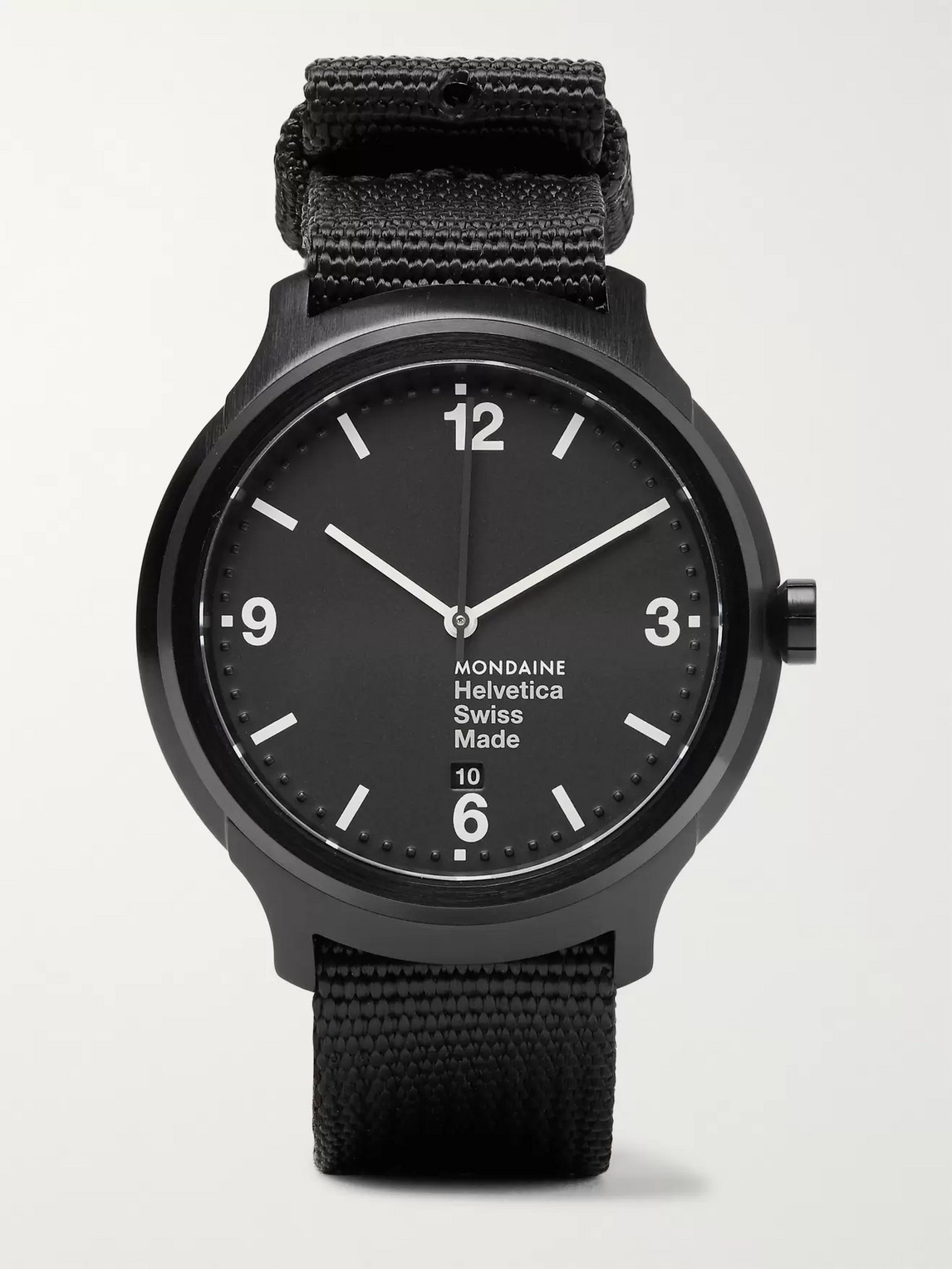 Mondaine Helvetica No1 Bold Watch In Black