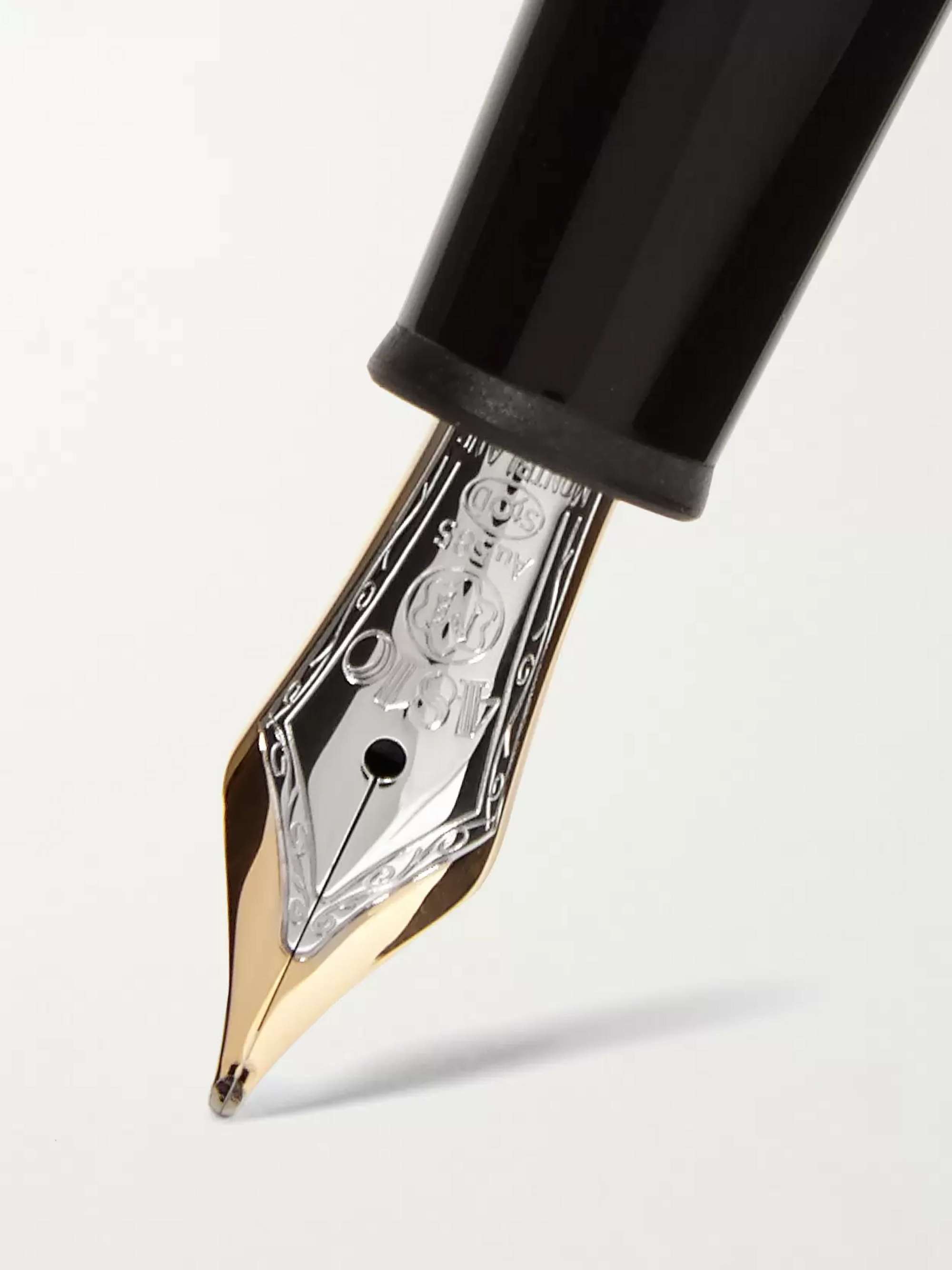MONTBLANC Meisterstück Classique Platinum-Plated and Resin Fountain Pen