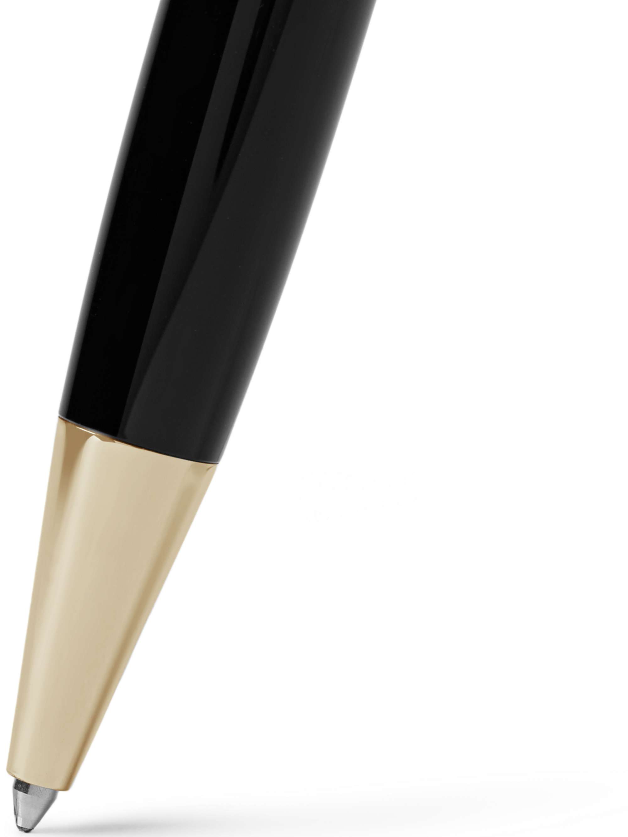 MONTBLANC Meisterstück Classique Resin and Gold-Plated Ballpoint Pen