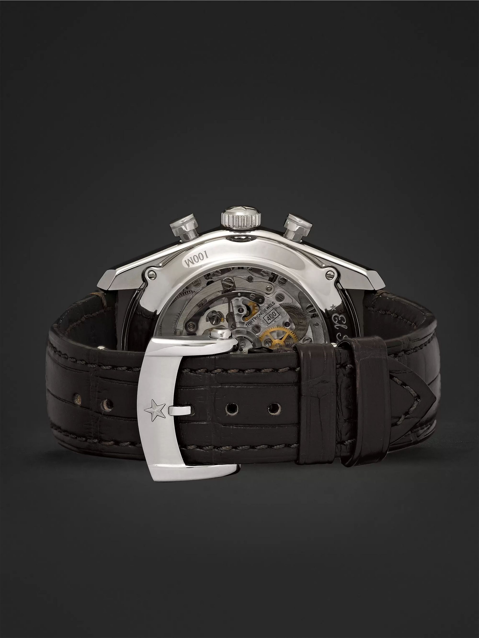 ZENITH El Primero 42mm Stainless Steel and Alligator Watch, Ref. No. 03.2080.400/01.C494