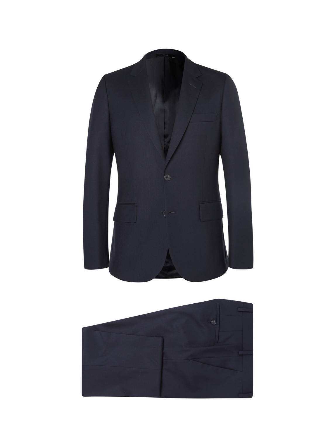 Paul Smith Navy A Suit To Travel In Soho Slim-Fit Wool Suit