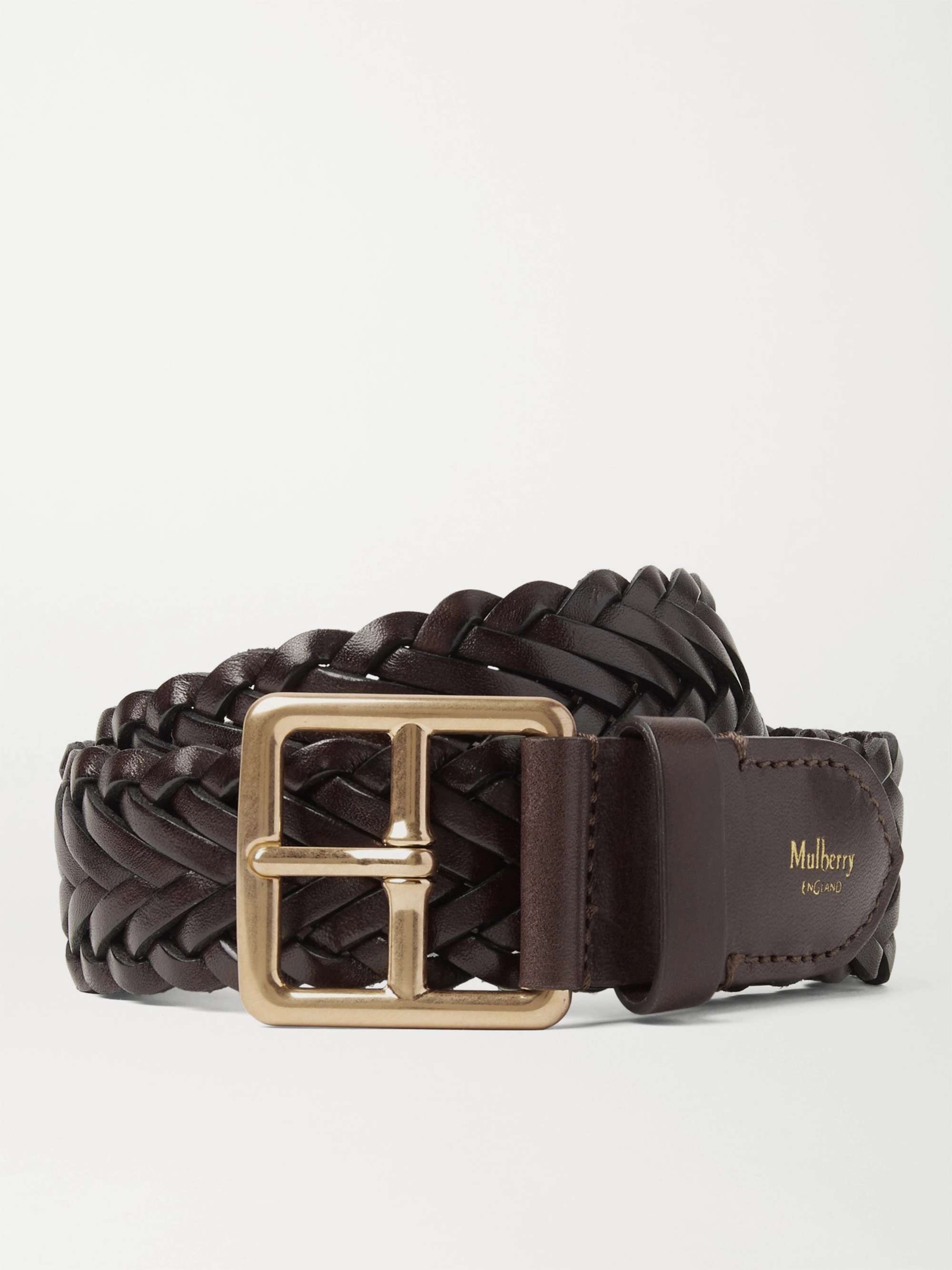 Mens Accessories Belts Tom Ford 4cm Woven Leather Belt in Brown for Men 