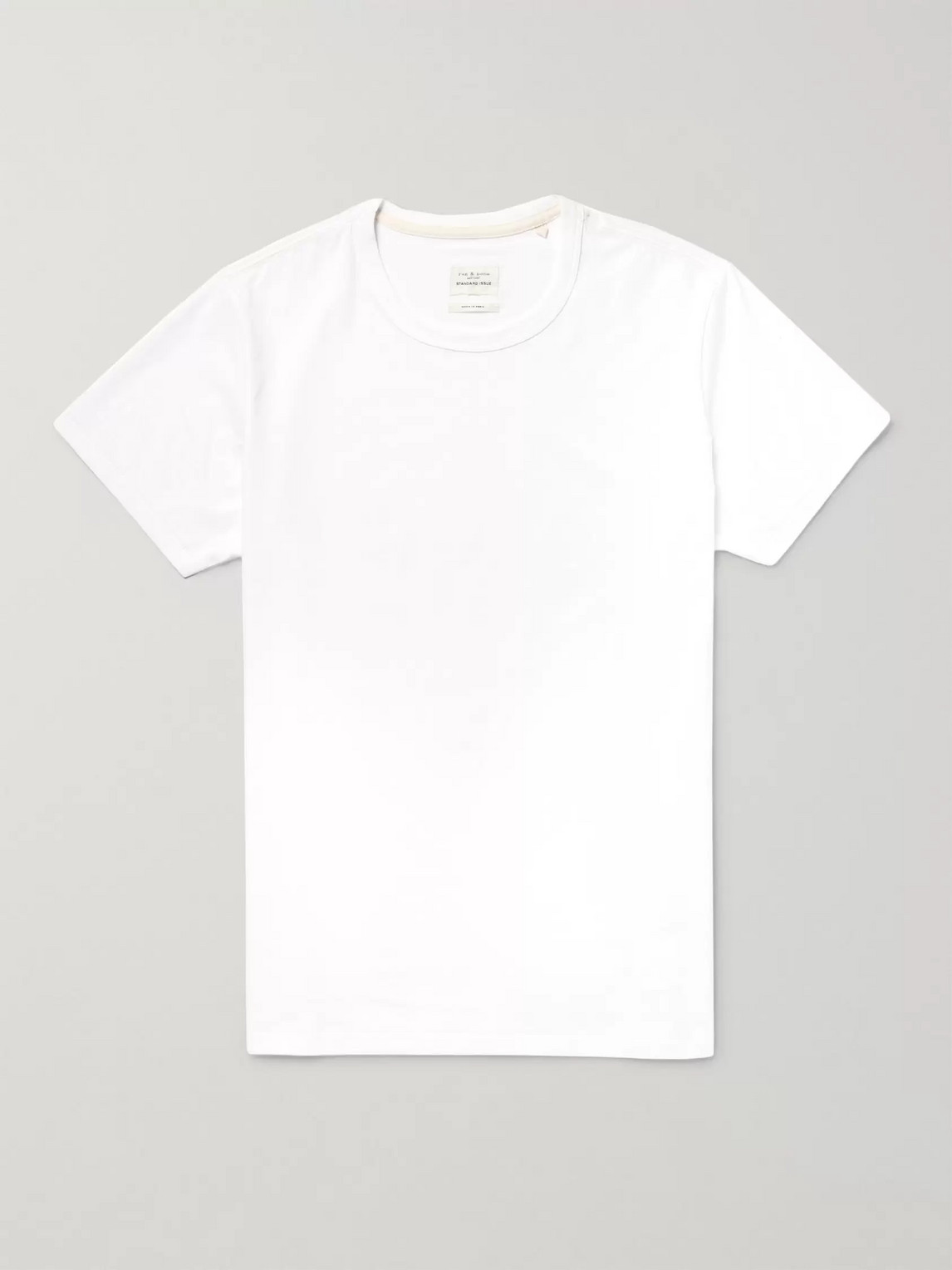 Rag & Bone Standard Issue Cotton-jersey T-shirt In White