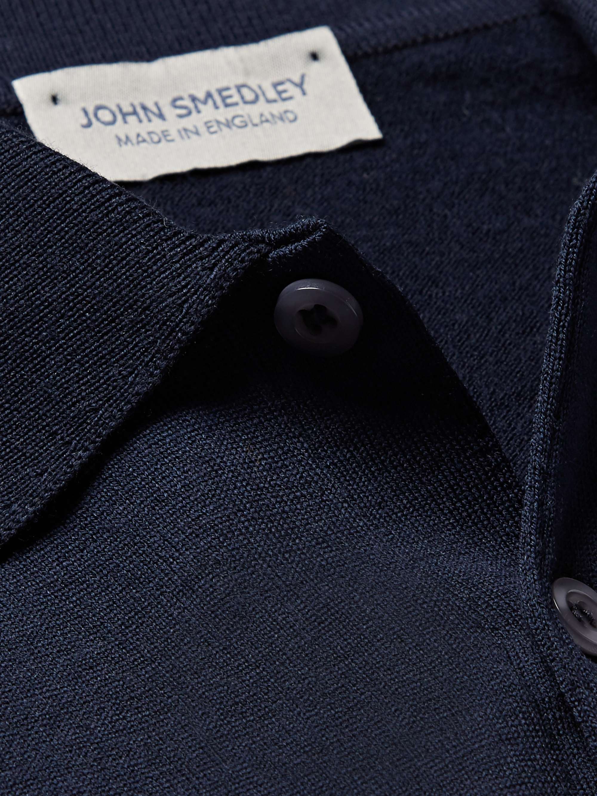 JOHN SMEDLEY Belper Slim-Fit Merino Wool Polo Shirt