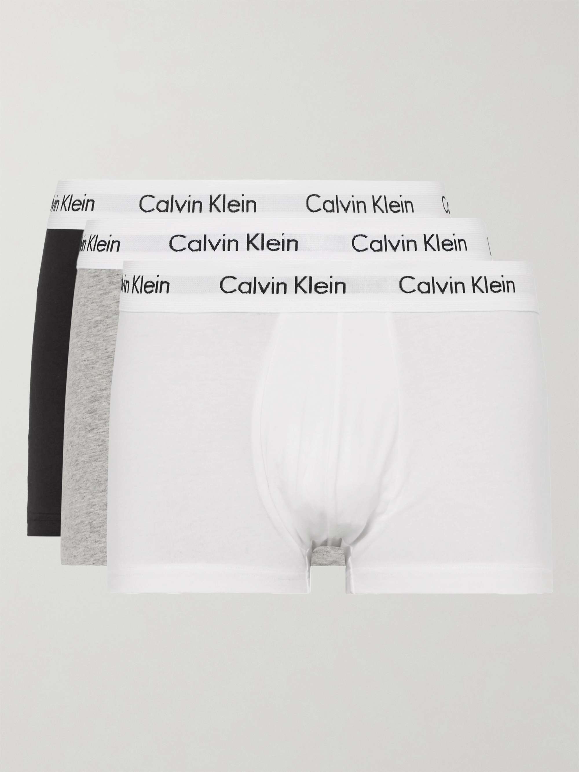 캘빈 클라인 Calvin Klein Three-Pack Stretch-Cotton Boxer Briefs,Multi