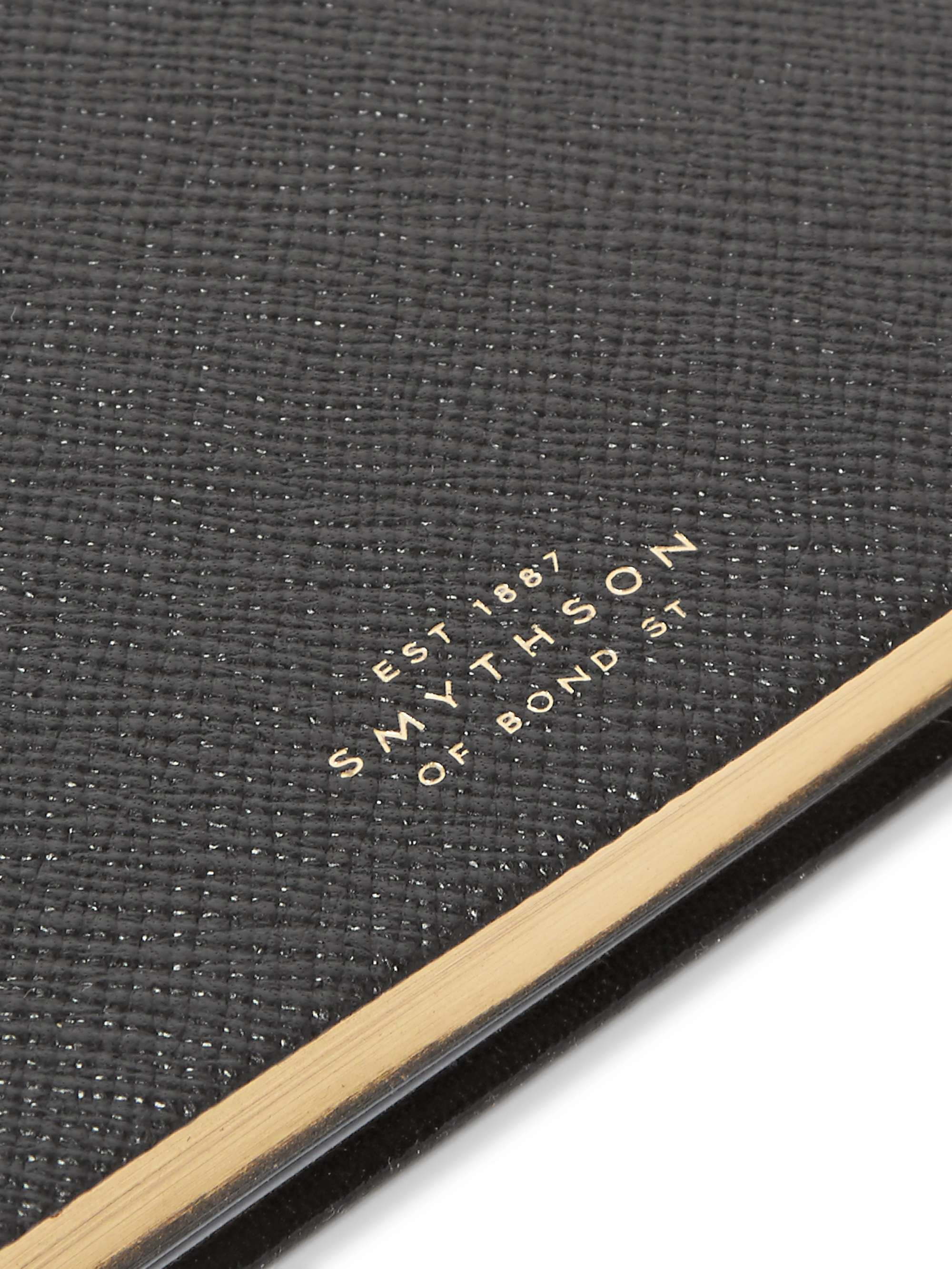 Black Panama Soho Cross-Grain Leather Notebook | SMYTHSON | MR PORTER