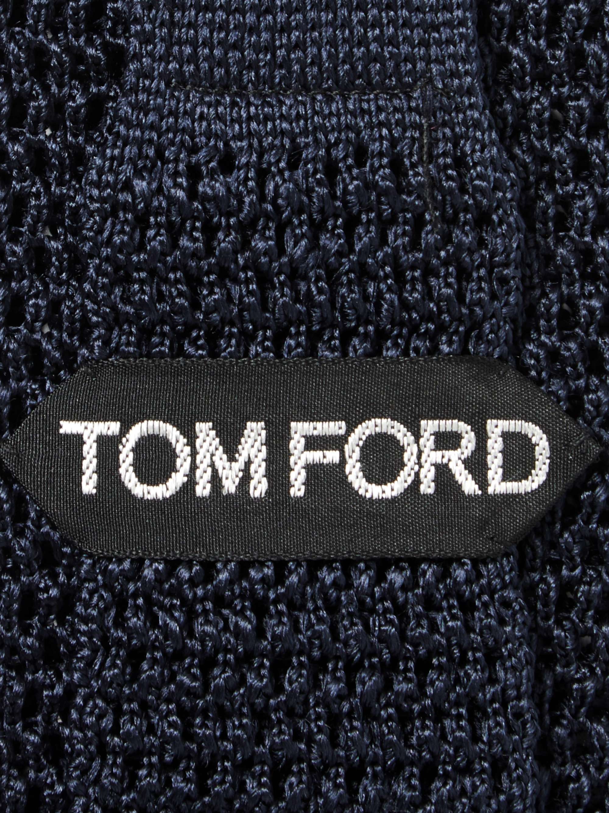 TOM FORD 7.5cm Knitted Silk Tie