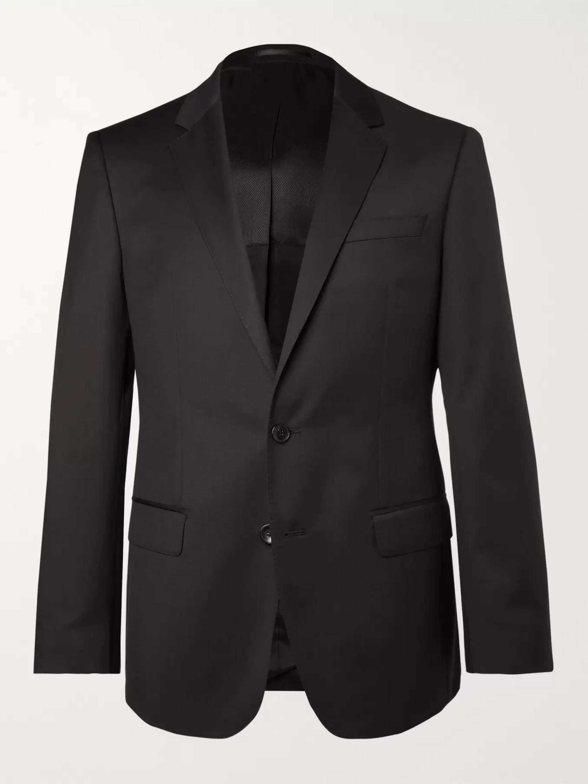 HUGO BOSS Grey Hayes Slim-Fit Super 120s Virgin Wool Suit Jacket