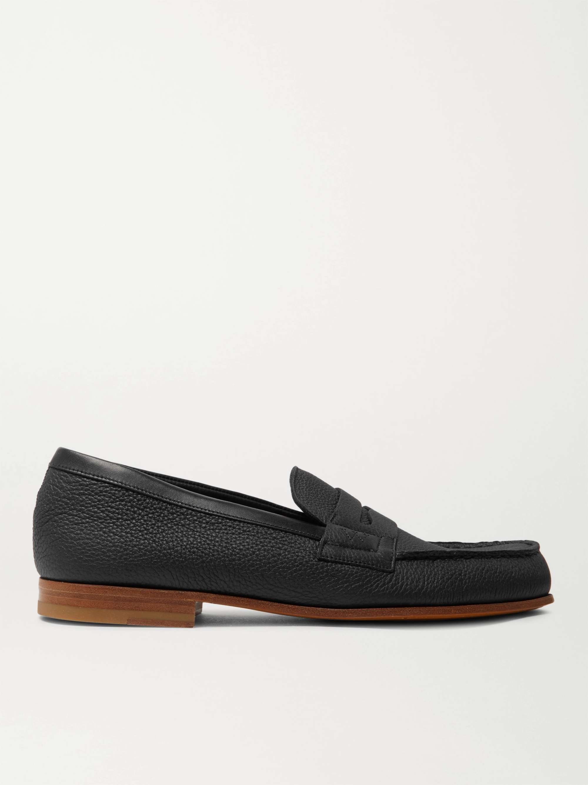 Black 281 Le Moc Pebble-Grain Leather Loafers | J.M. WESTON | MR PORTER
