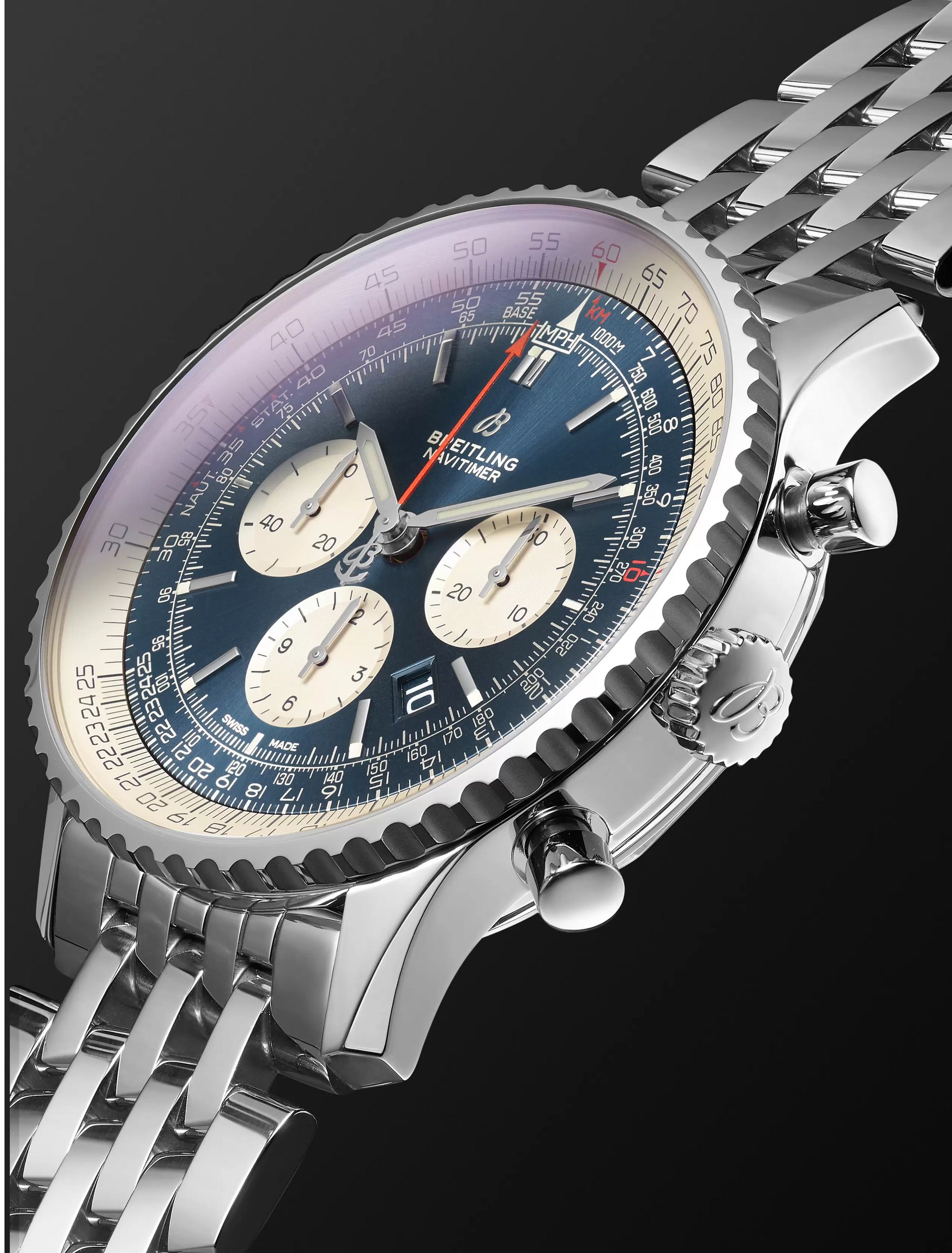 Breitling Navitimer B01 Automatic Chronograph 46mm Stainless Steel Watch, Ref. No. AB0127211C1A1
