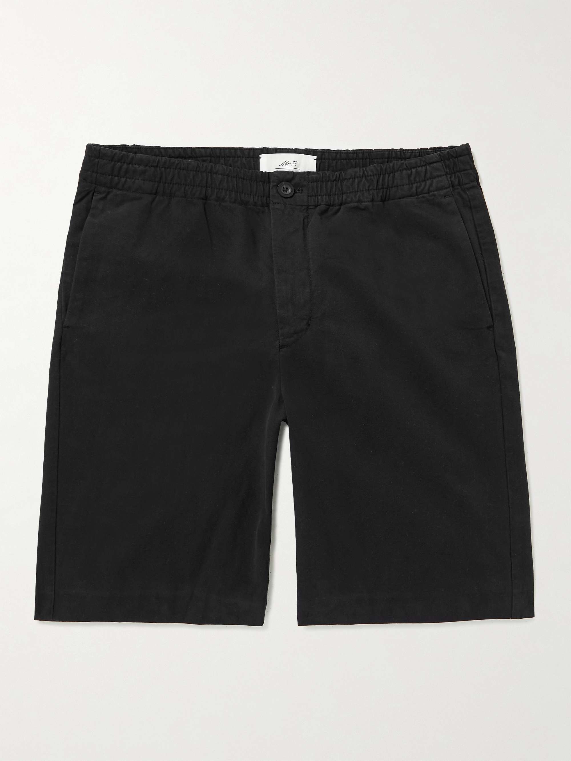 MR P. Dock Straight-Leg Garment-Dyed Organic Cotton-Twill Elasticated Shorts