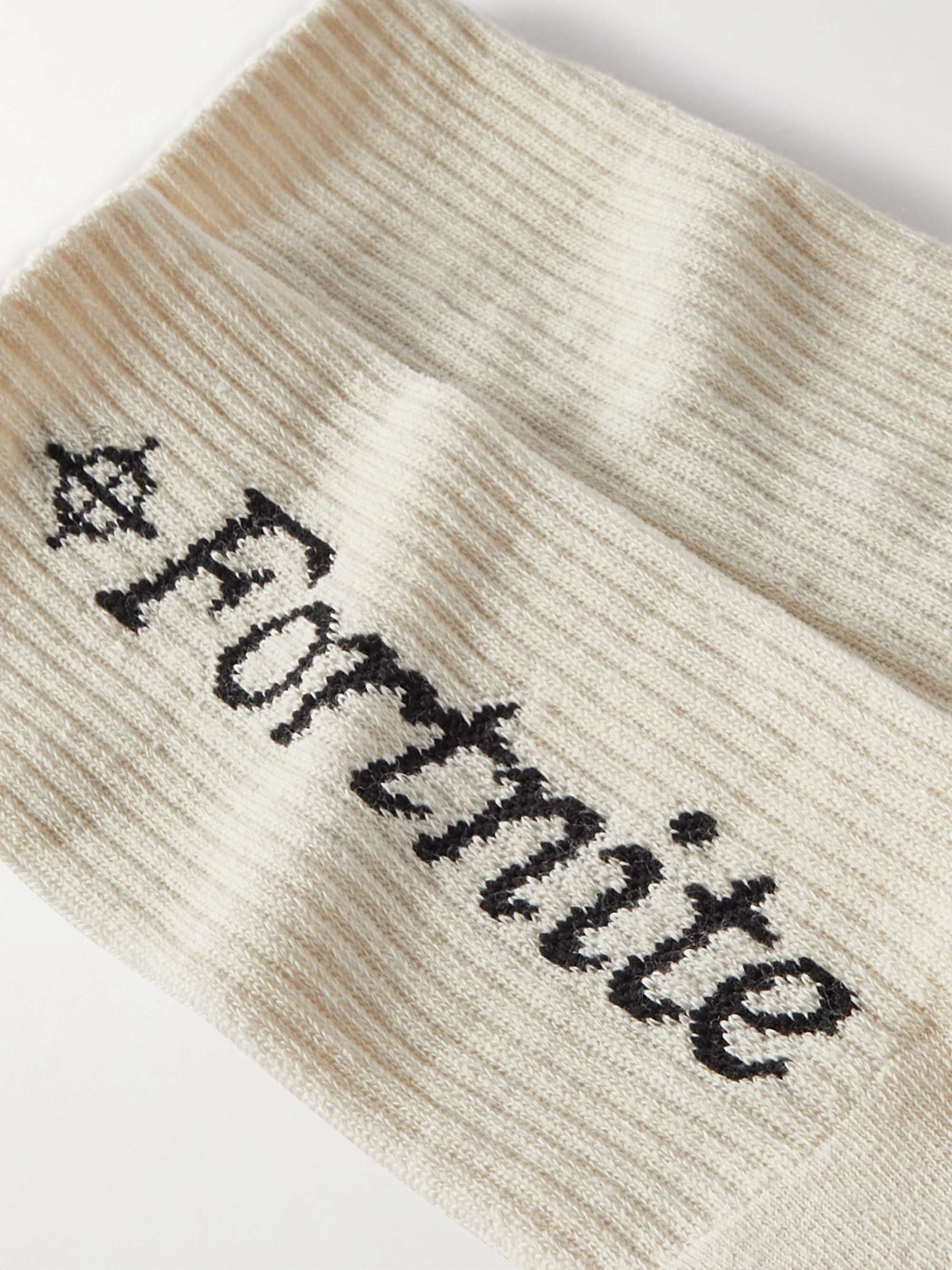 FORTNITE Logo-Jacquard Ribbed Cotton Socks