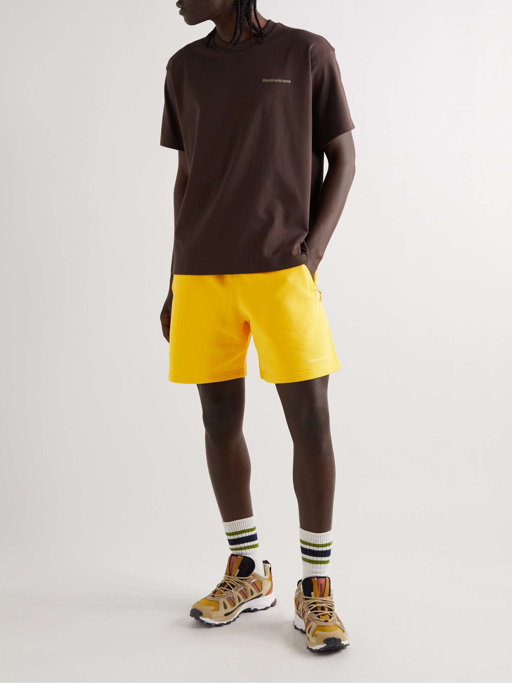 adidas Originals Cotton Adidas X Pharrell Williams Shorts in Cream Natural Mens Clothing Shorts Casual shorts for Men 