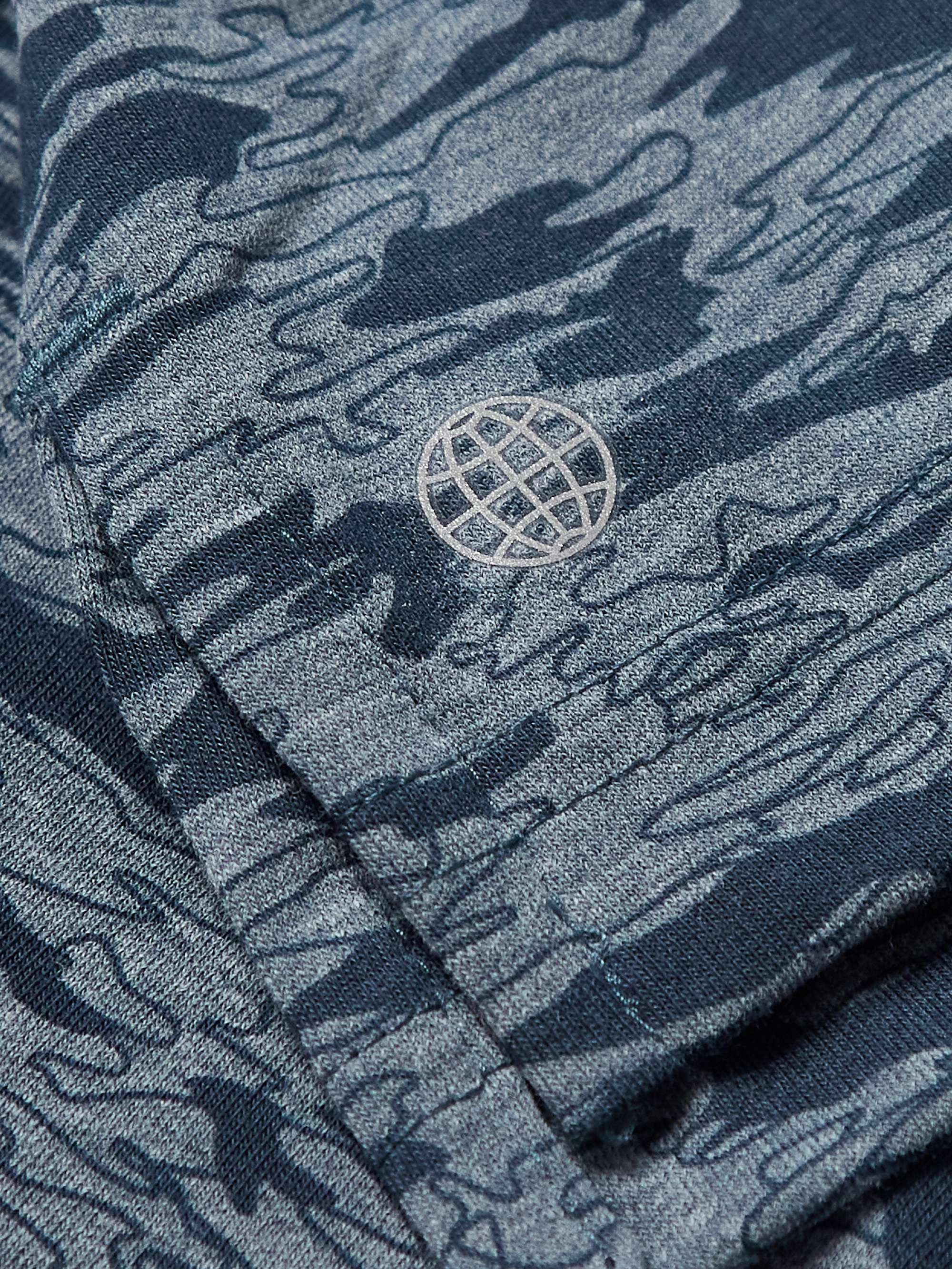 ADIDAS GOLF Printed Recycled-Mesh Golf Polo Shirt