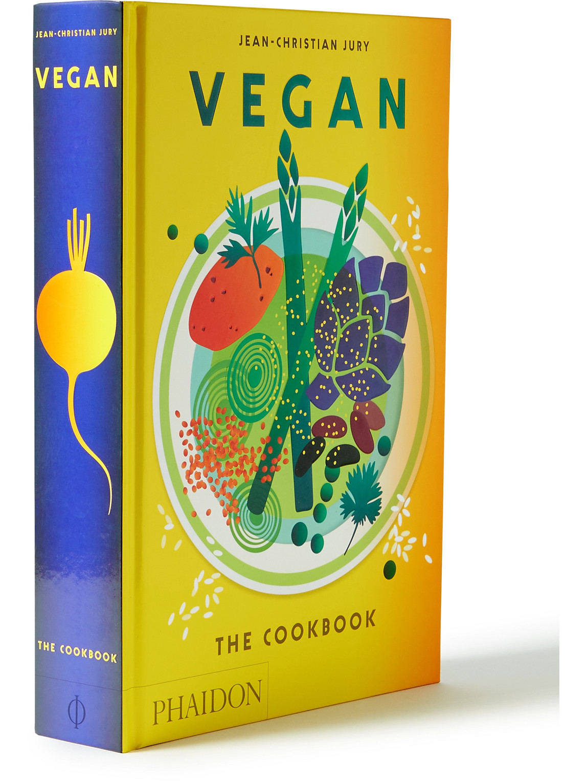 Phaidon Vegan: The Cookbook Hardcover Book In Yellow