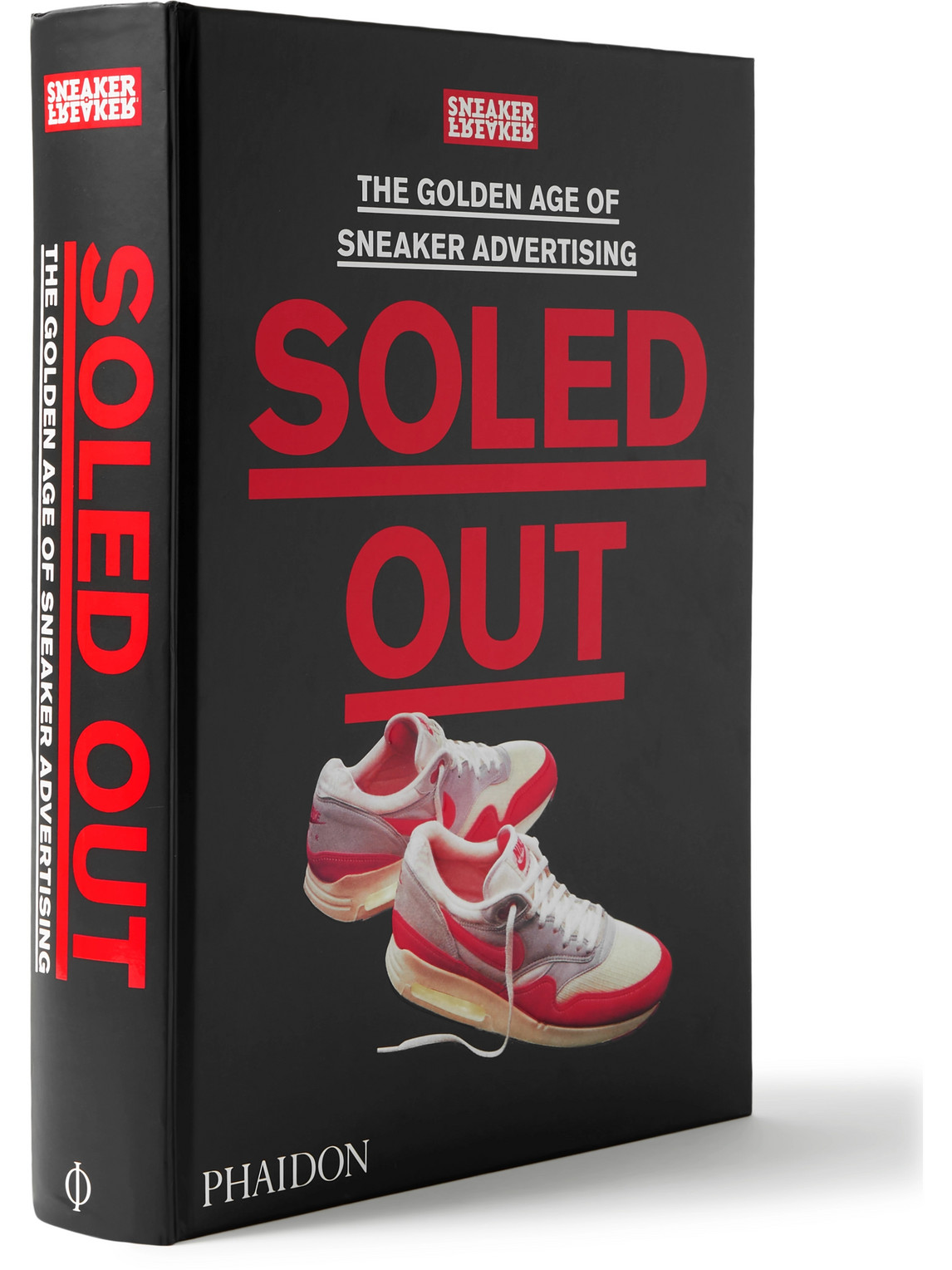 Phaidon Soled Out: The Golden Age Of Sneaker Advertising Hardcover Book In Black