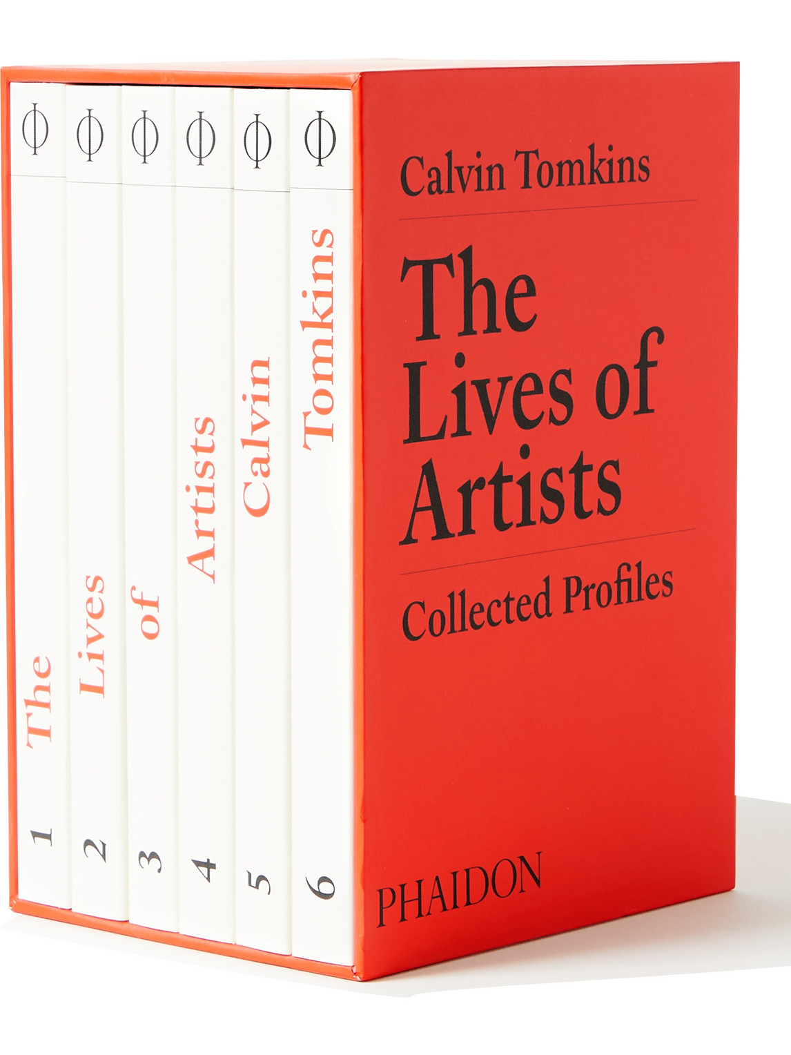 Phaidon The Lives Of Artists: Collected Profiles Set Of 6 Hardcover Books In Red